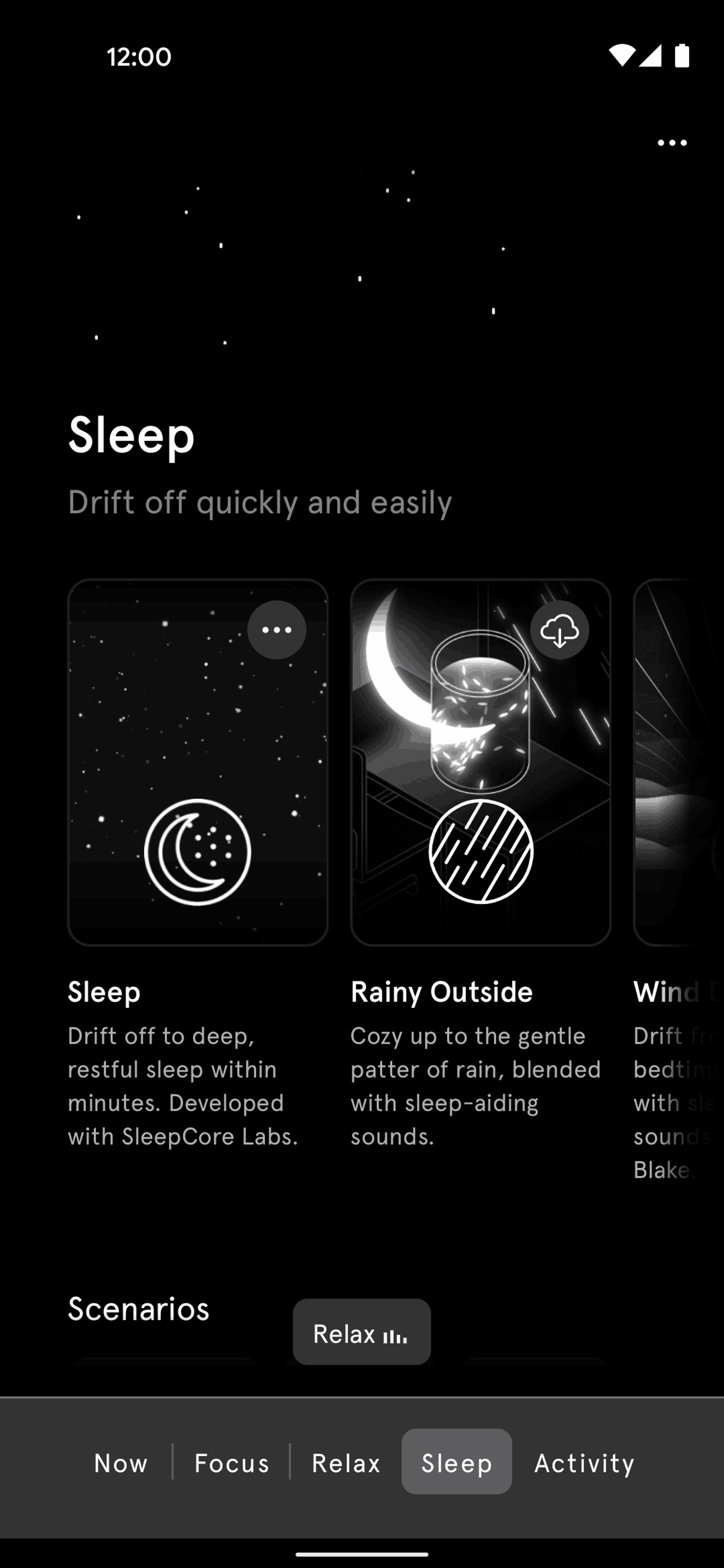 Endel Android Health & Fitness interface screenshot 4