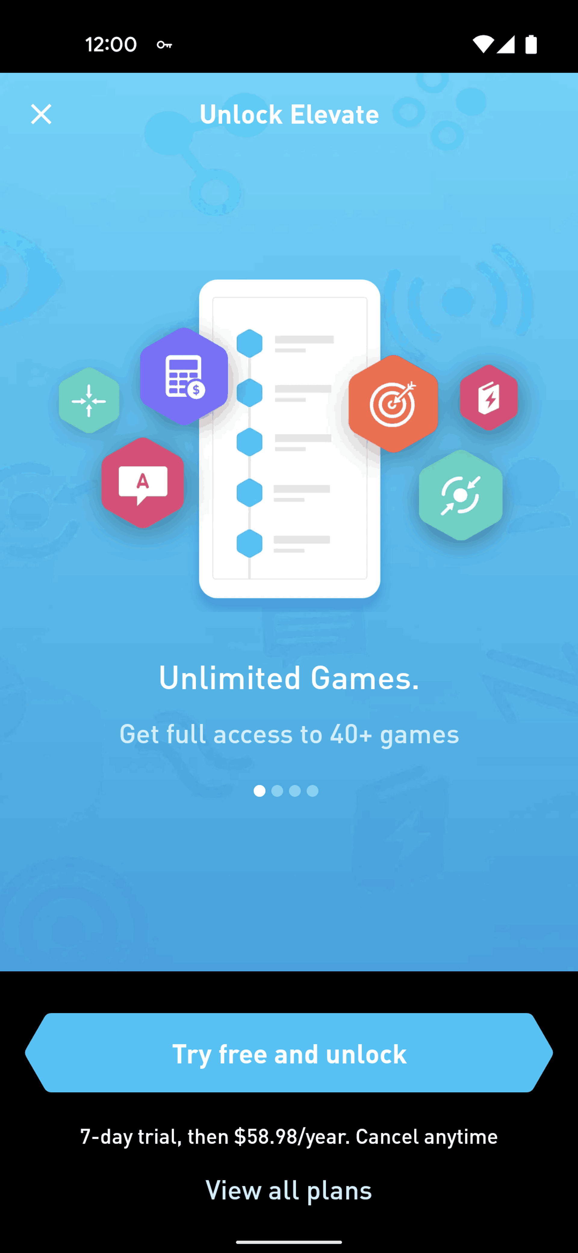 Elevate Android Education interface screenshot 9