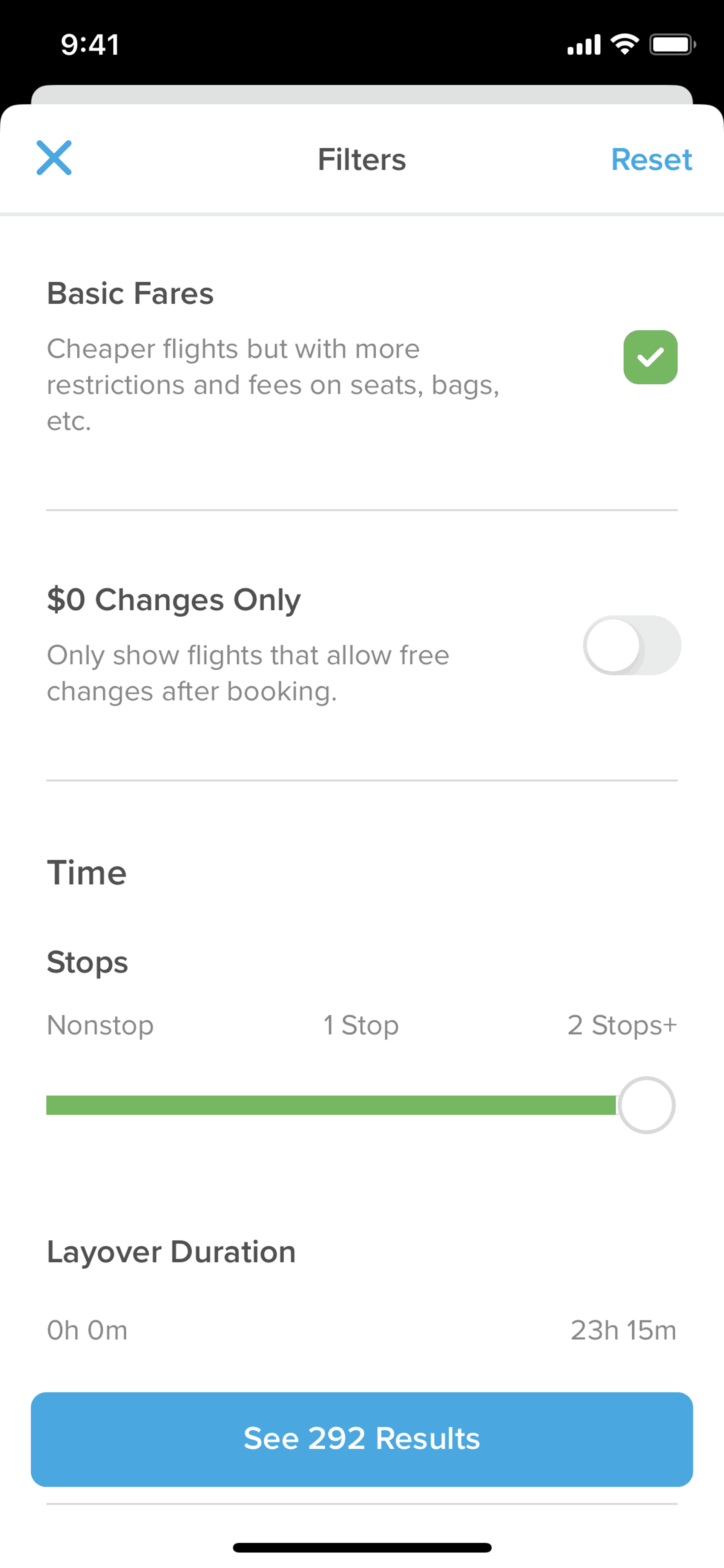 Hopper iOS Travel & Transportation interface screenshot 12