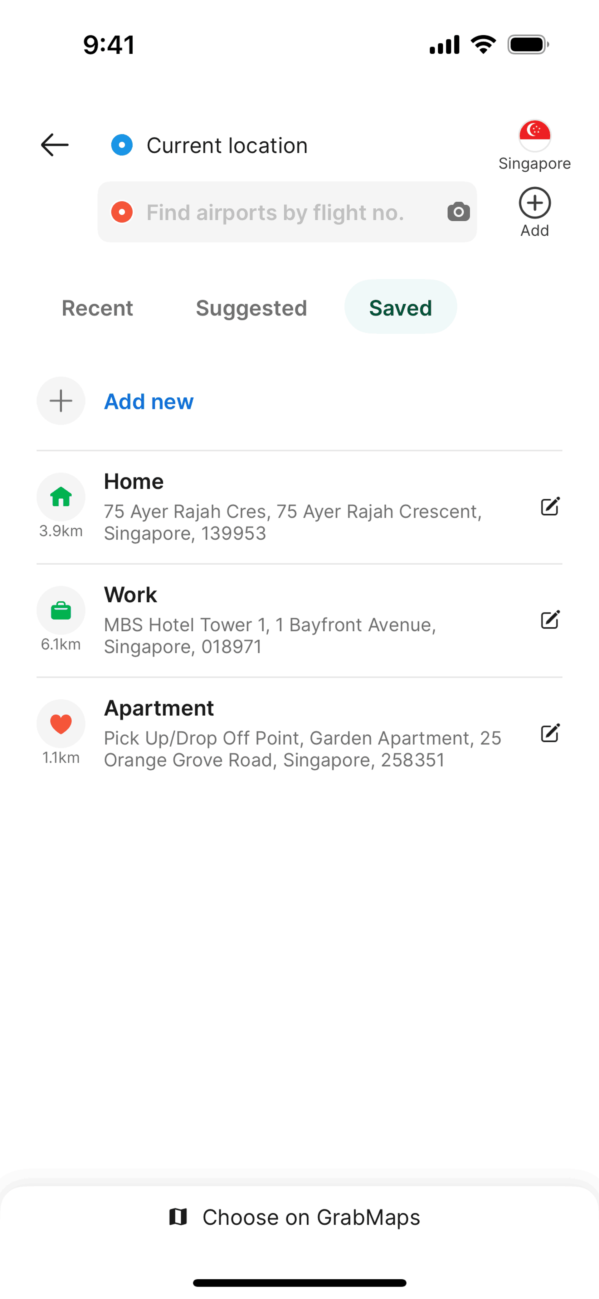Grab iOS Finance interface screenshot 23