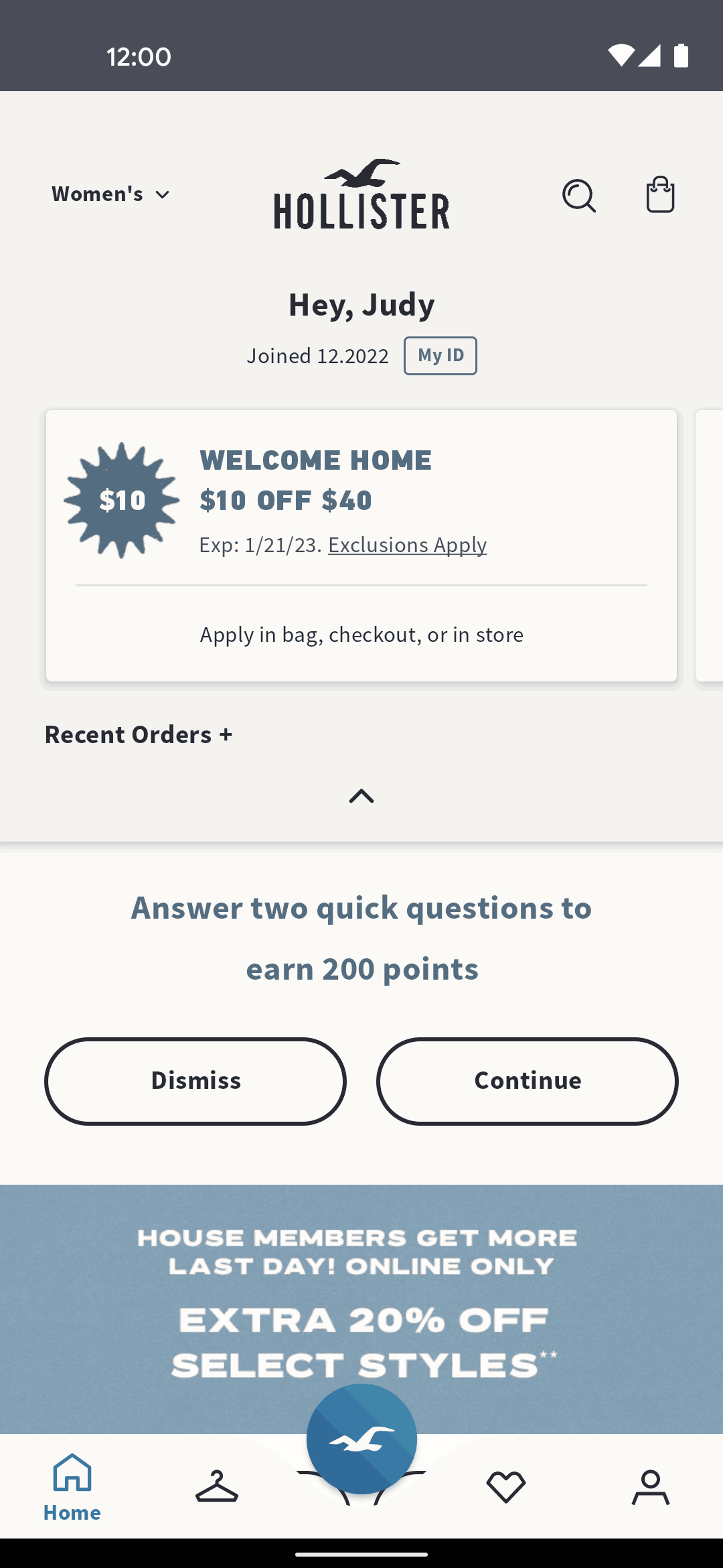 Hollister Co. Android Shopping interface screenshot 15