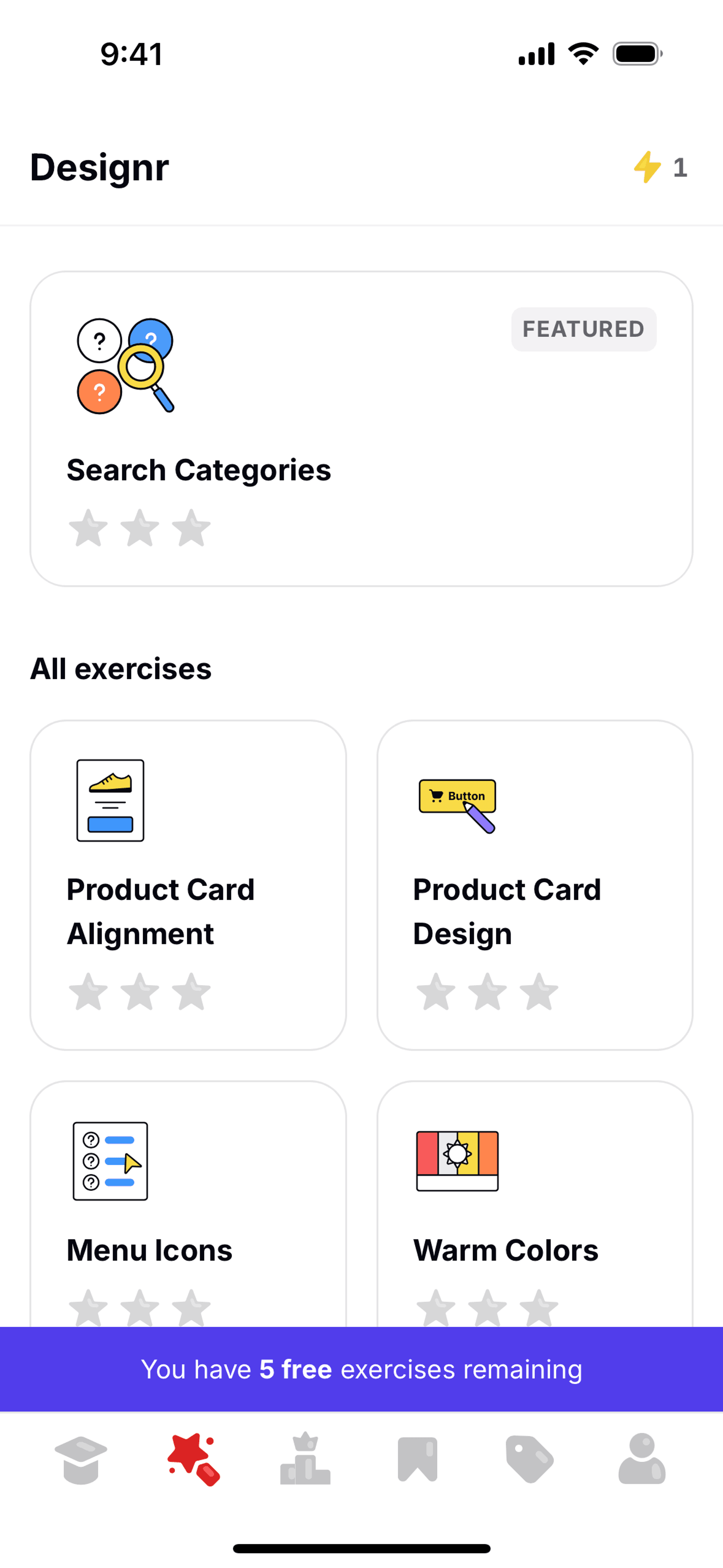 Uxcel Go iOS Education interface screenshot 19