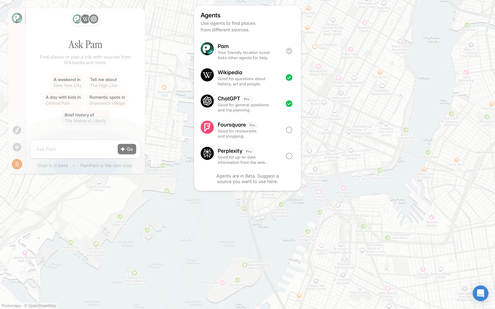 PamPam Web AI interface screenshot 7