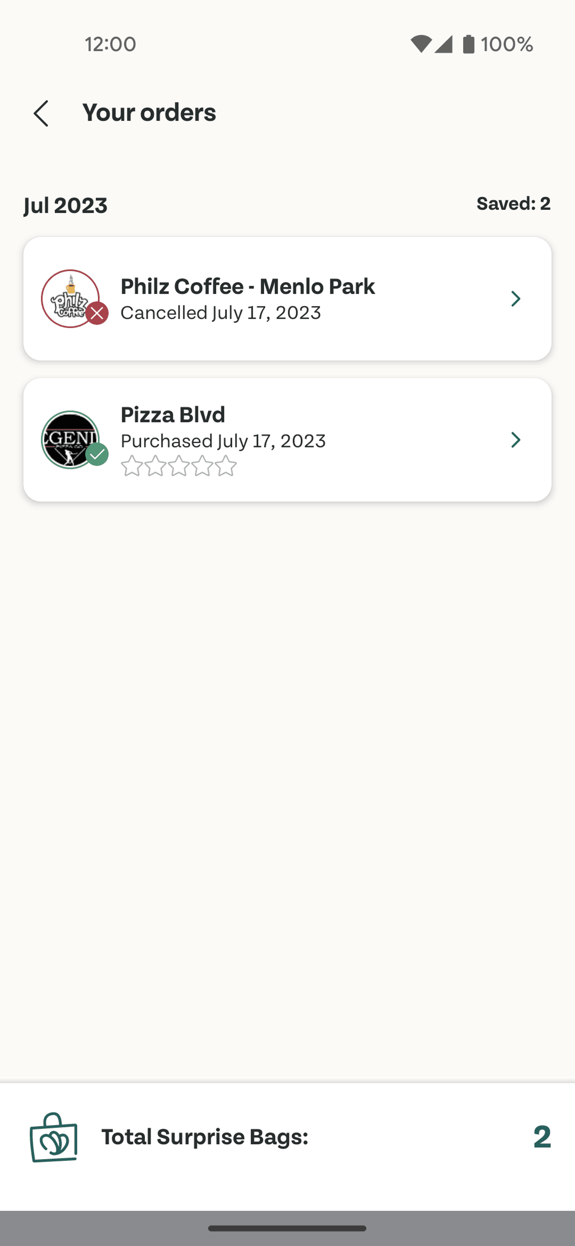 Too Good To Go Android Food & Drink interface screenshot 8