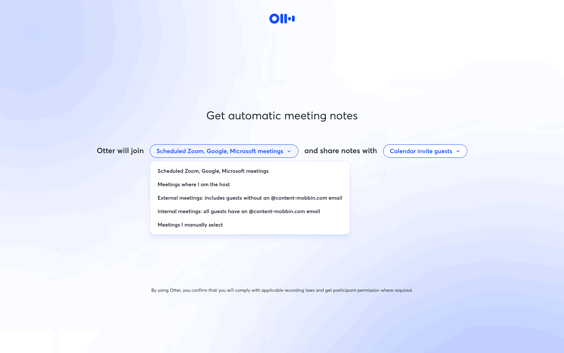 Otter.ai Web AI interface screenshot 11