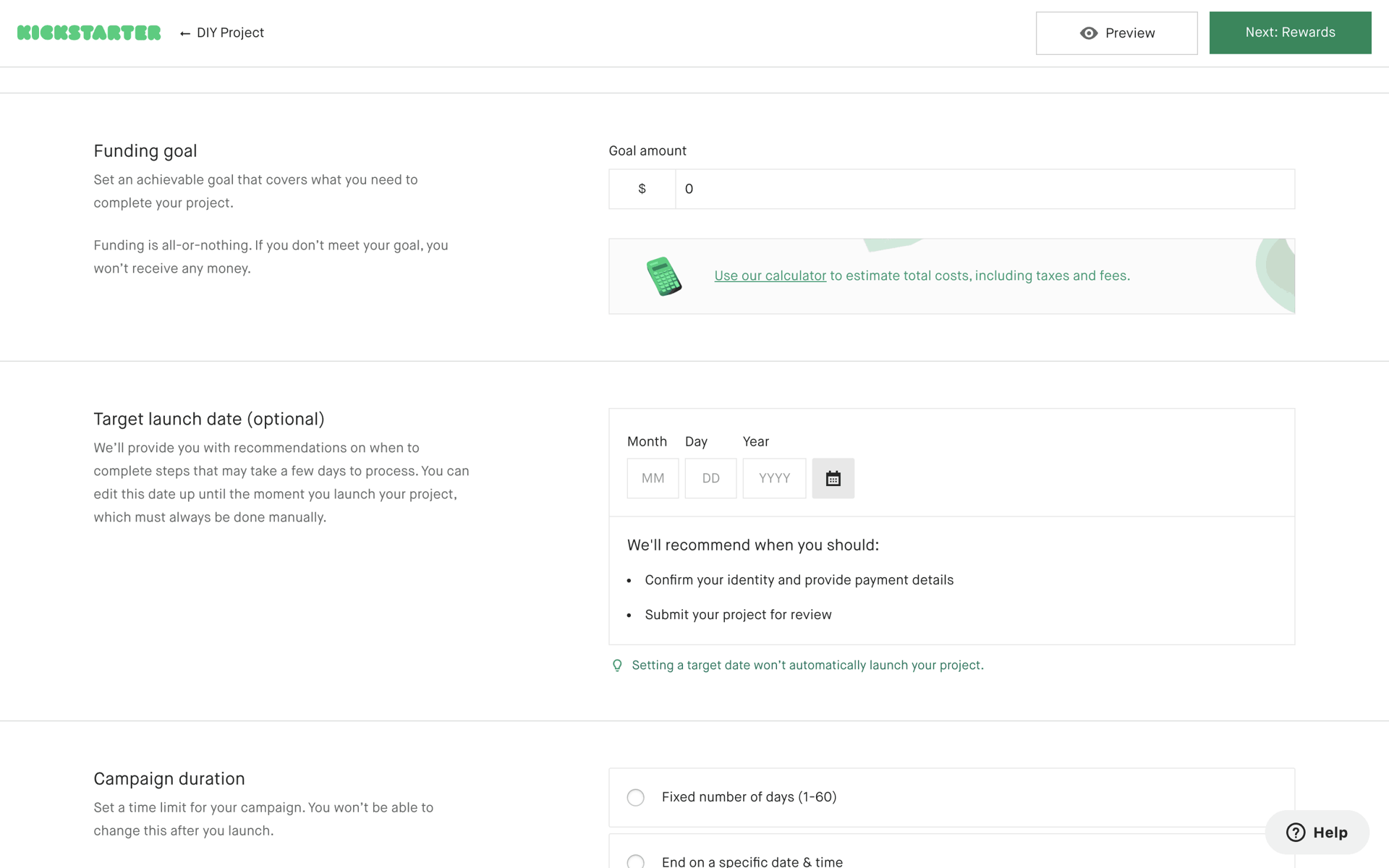 Kickstarter Web Social Networking interface screenshot 11