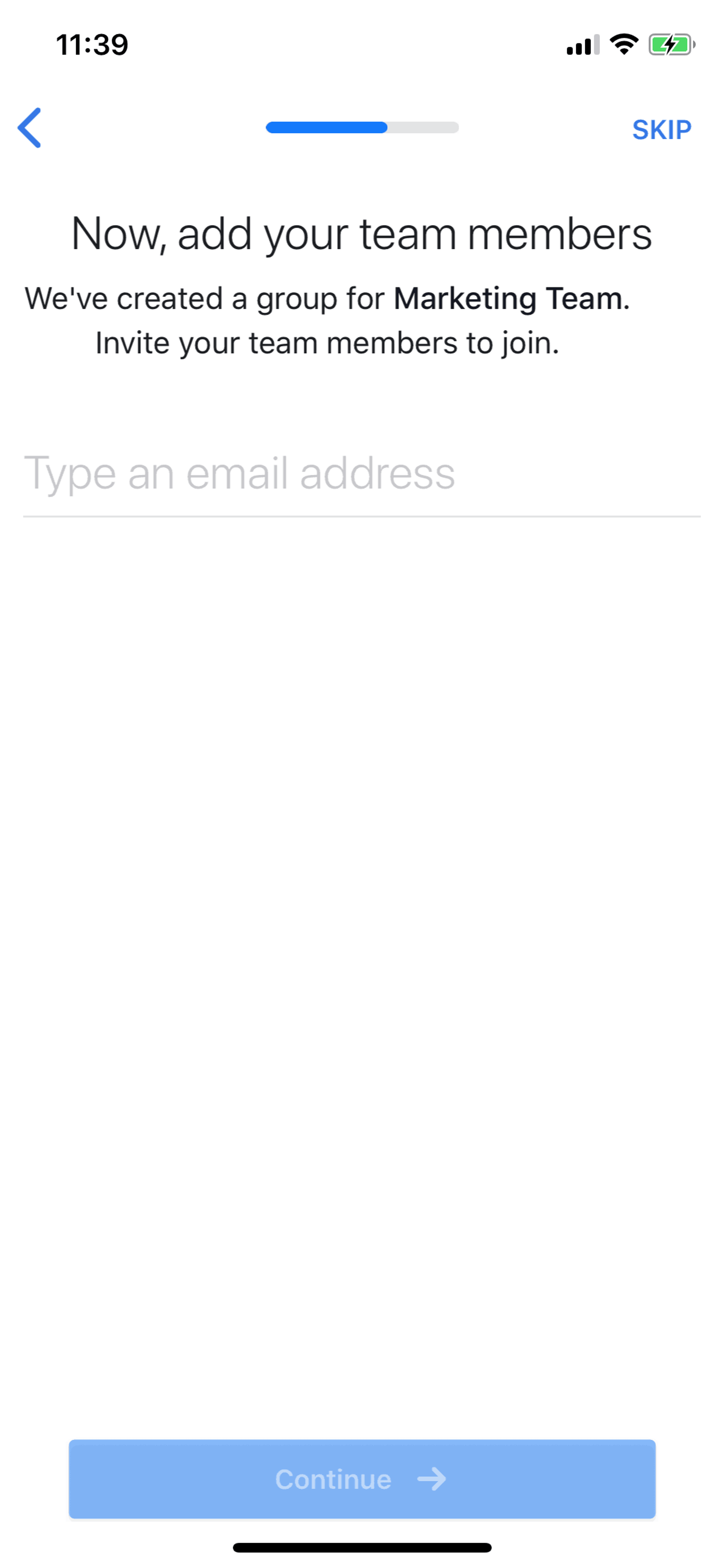 Workplace iOS Business interface screenshot 12