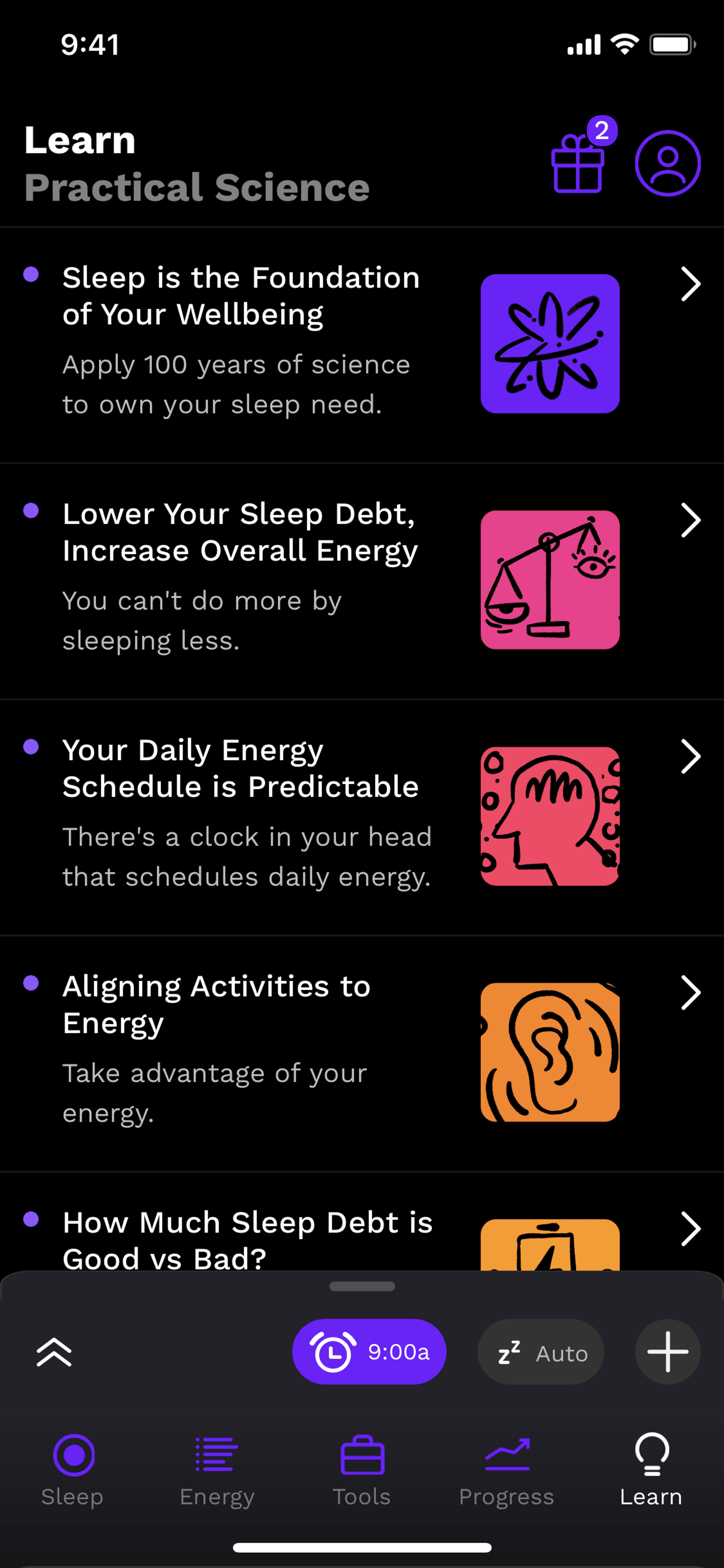 Rise iOS Health & Fitness interface screenshot 21