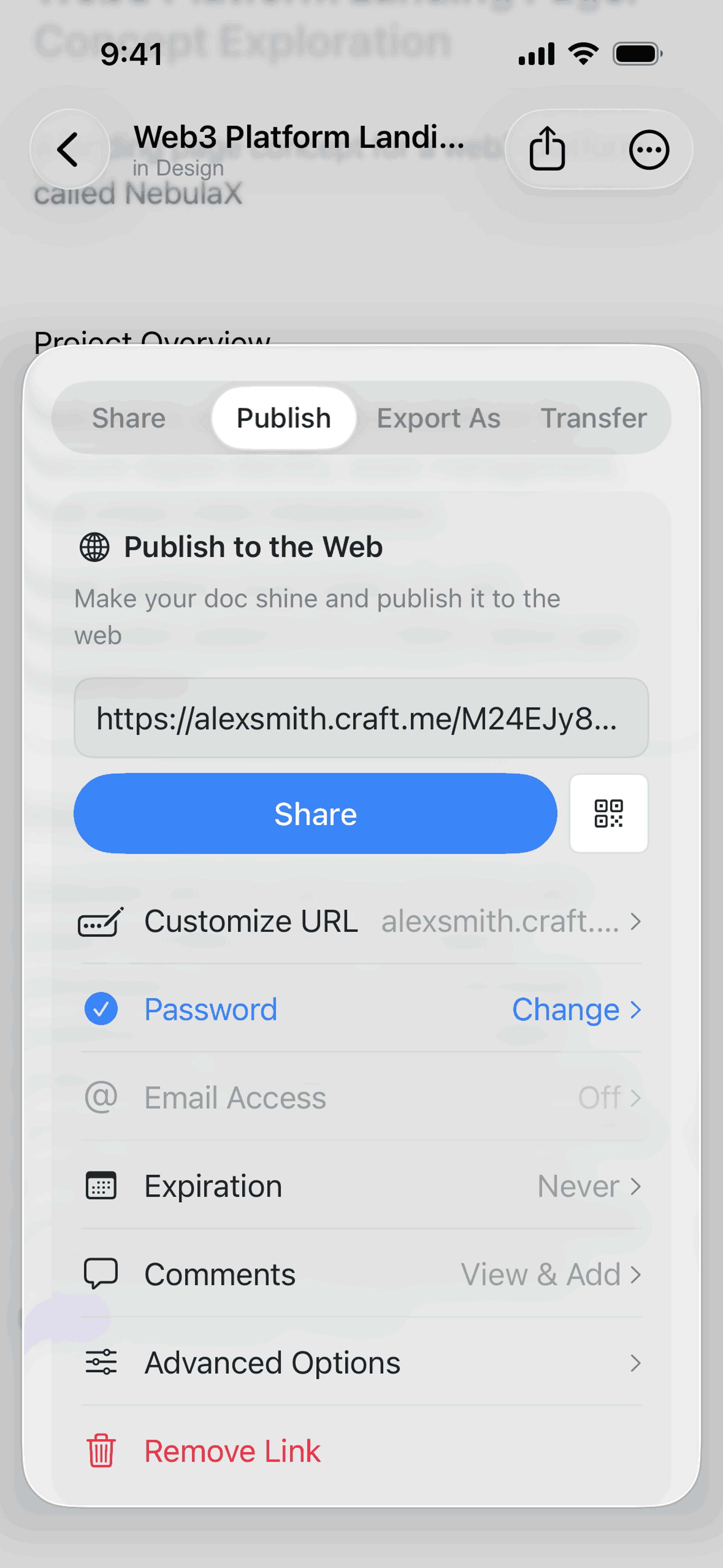 Craft iOS AI interface screenshot 3