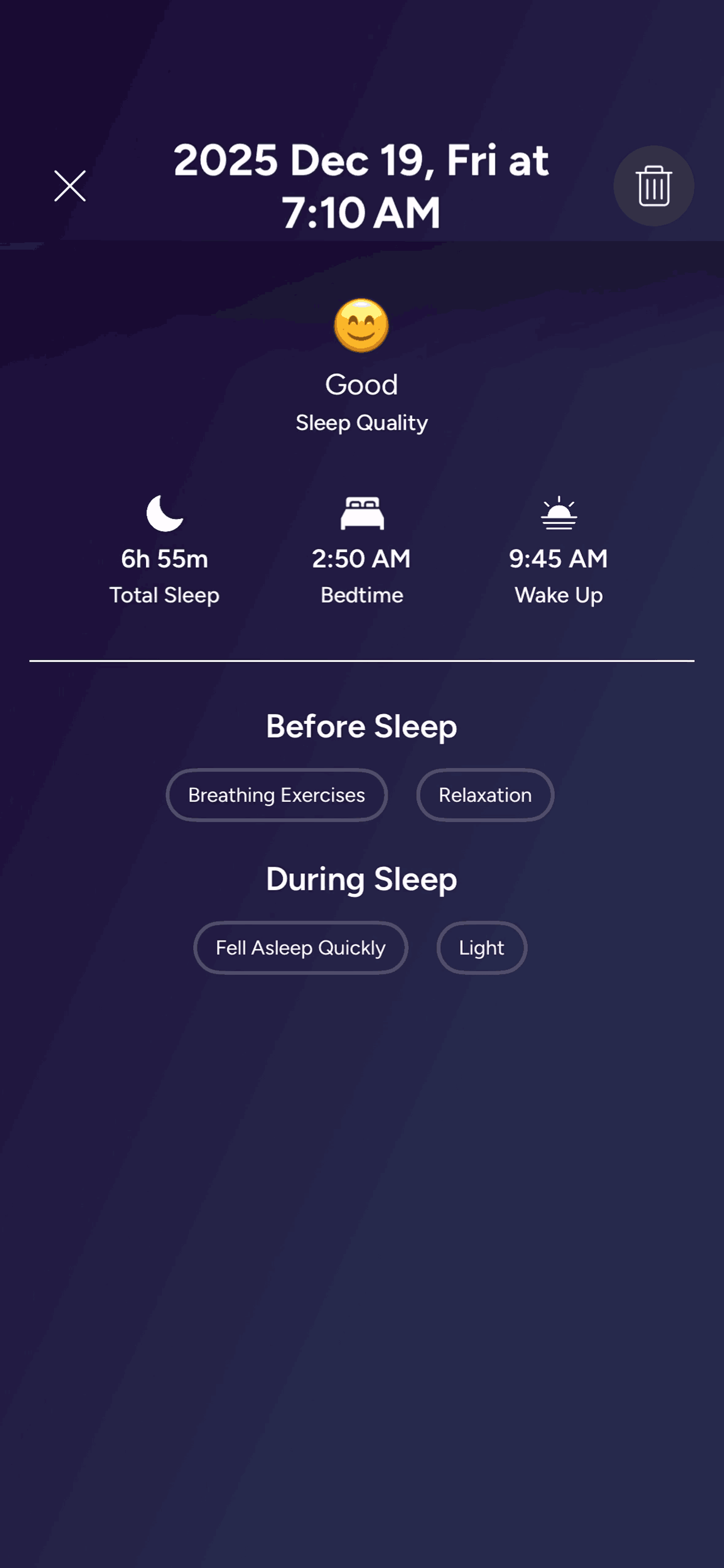 Calm iOS Health & Fitness interface screenshot 22