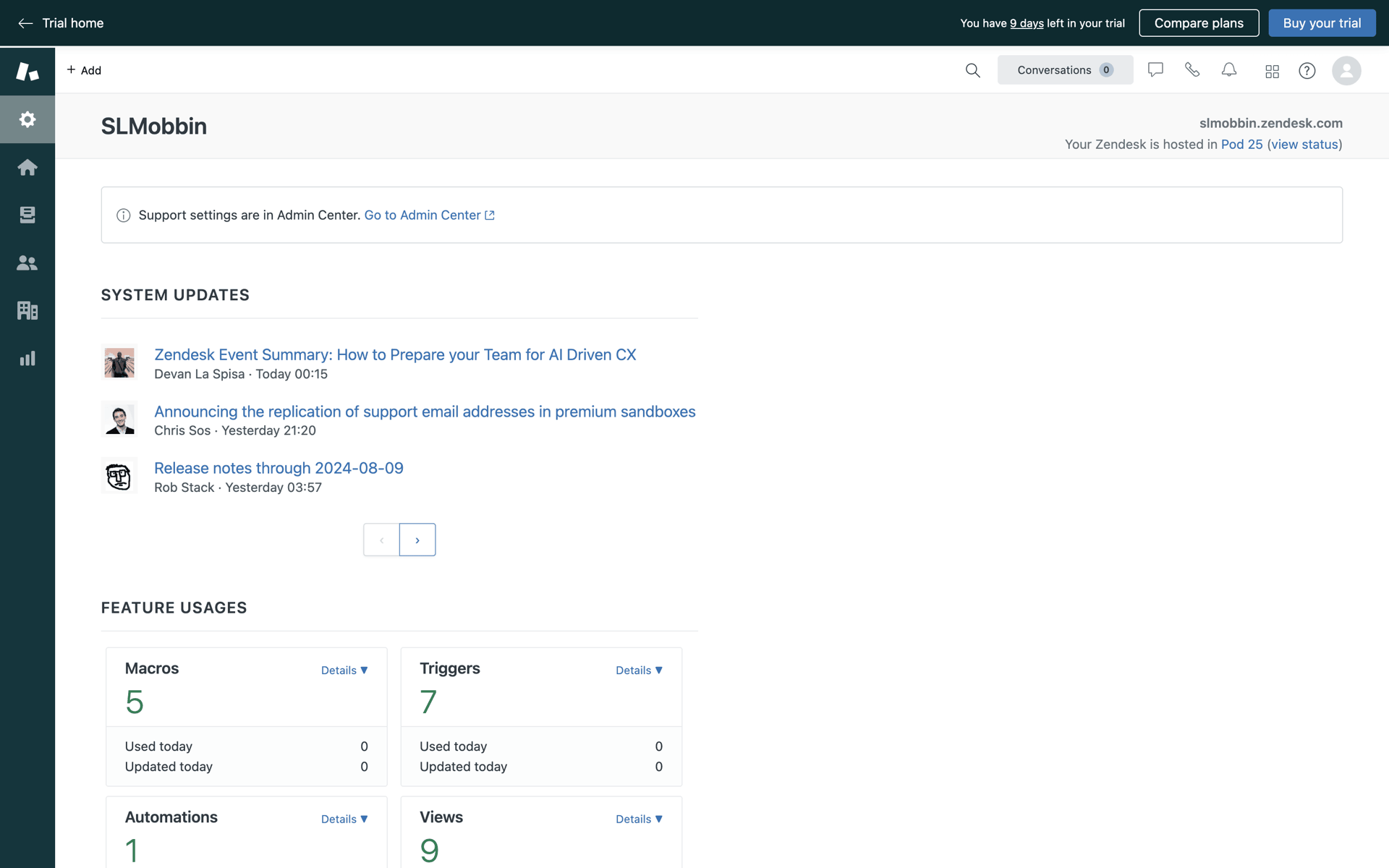 Zendesk Web Business interface screenshot 5
