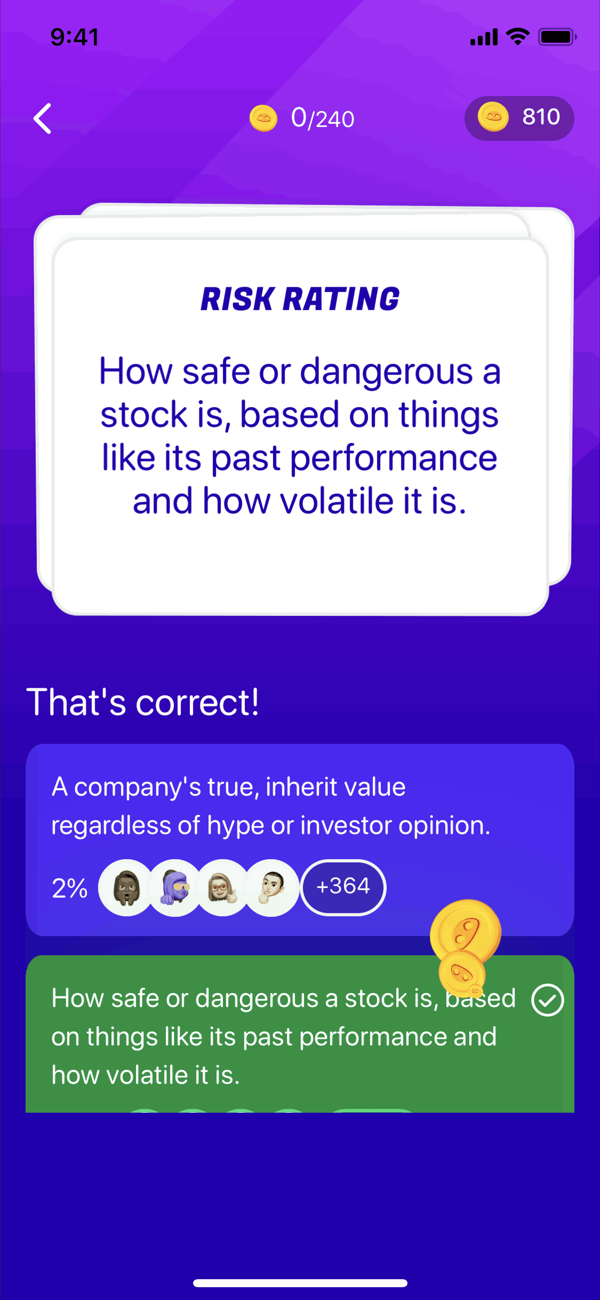 Bloom iOS Finance interface screenshot 9