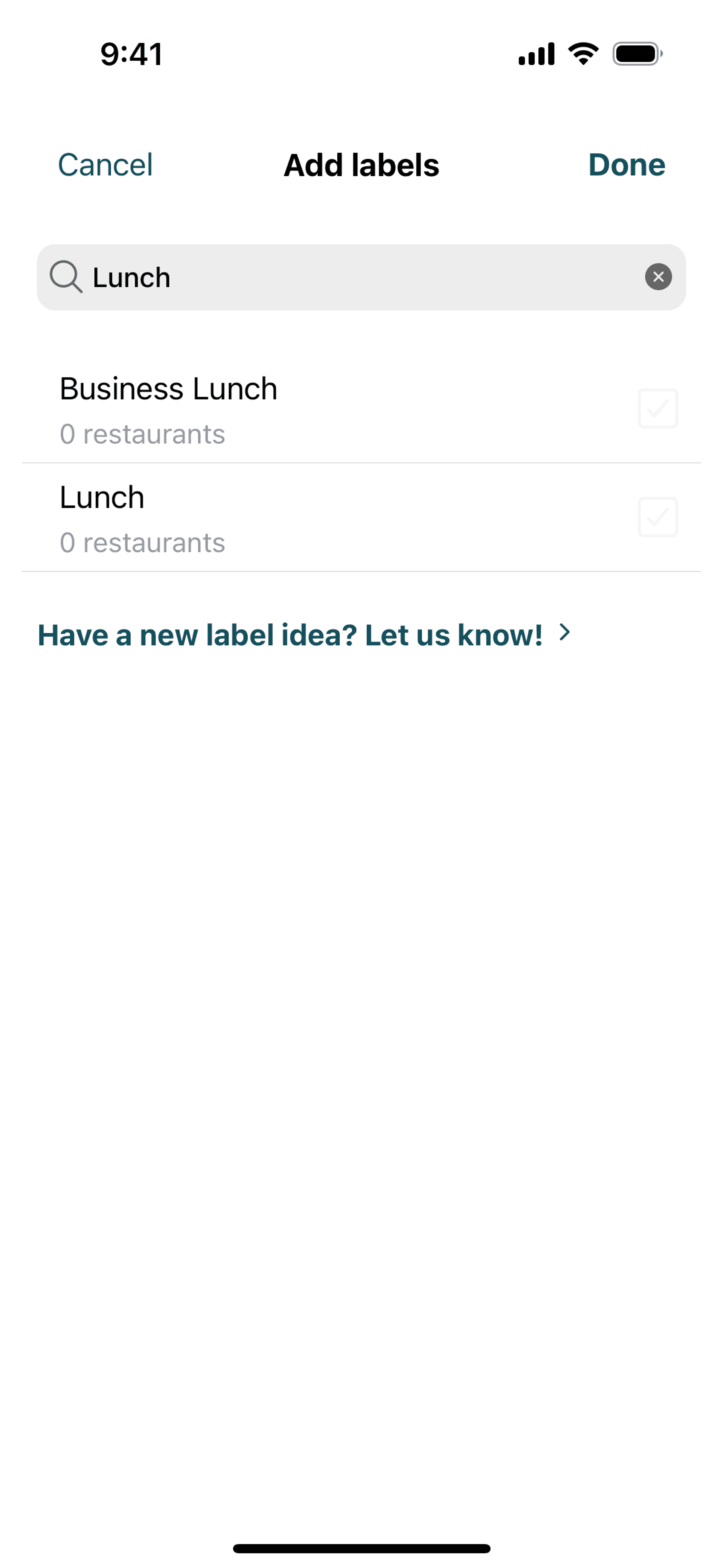 Beli iOS Food & Drink interface screenshot 11