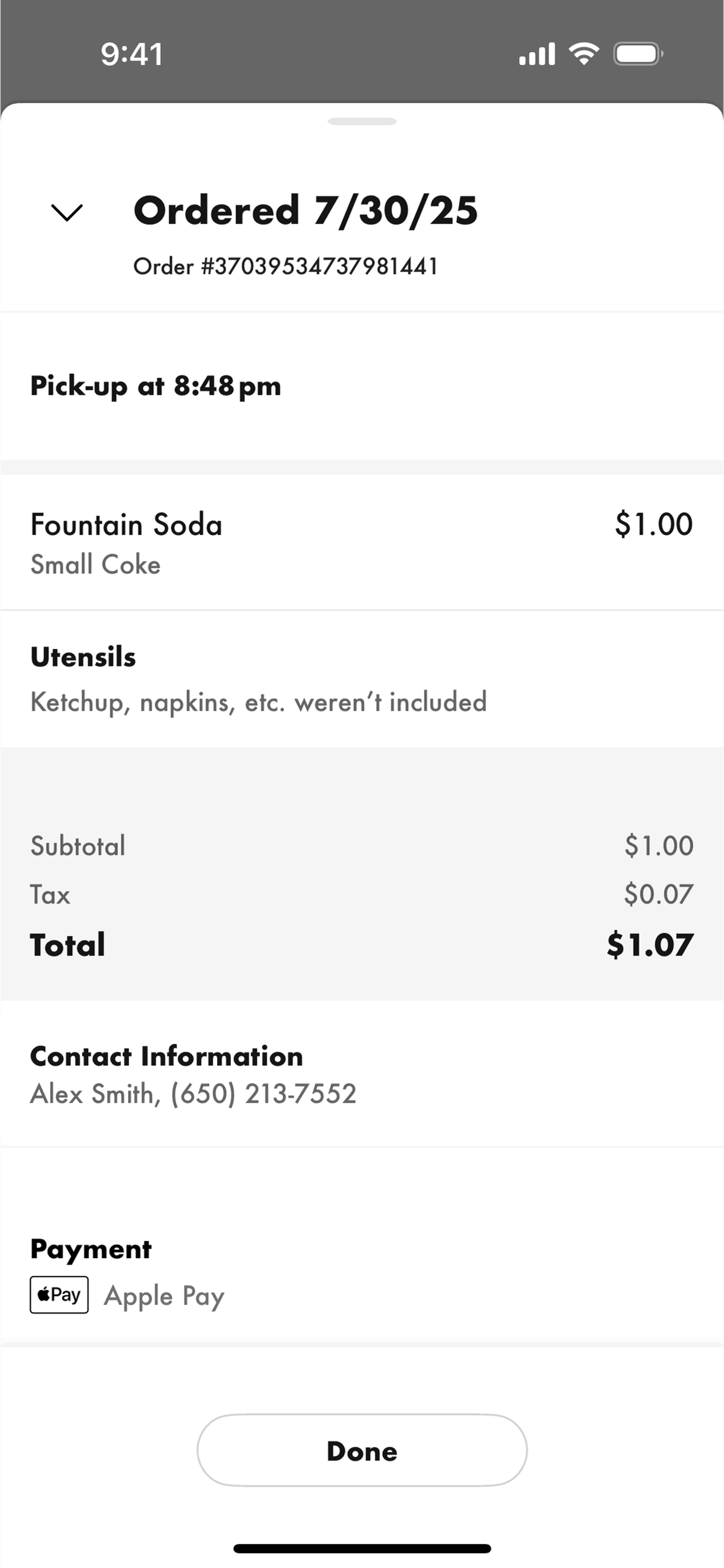 Shake Shack iOS Food & Drink interface screenshot 19