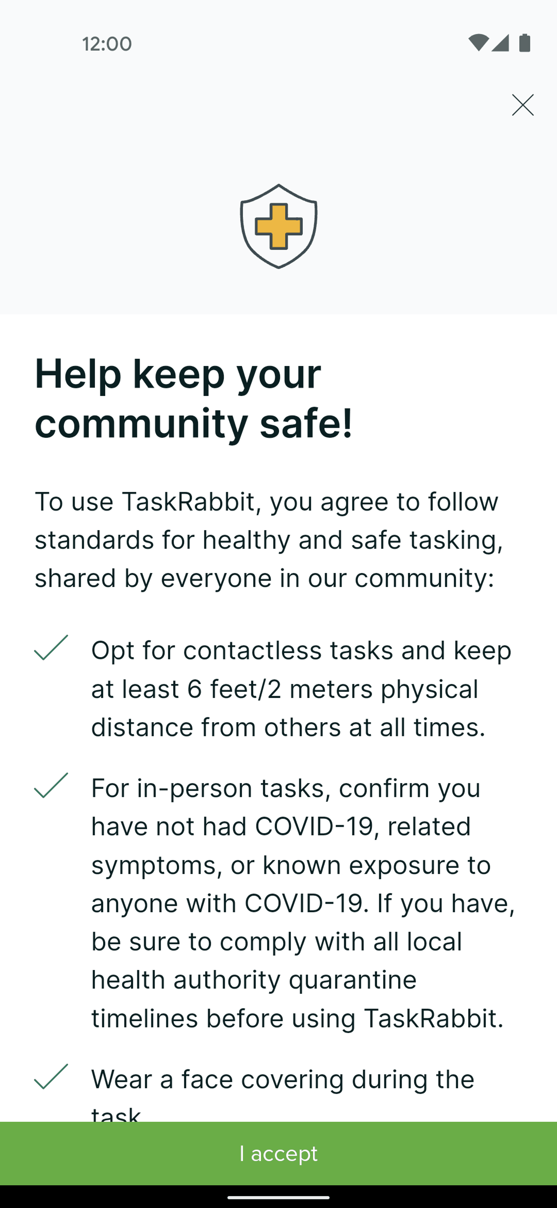 TaskRabbit Android Lifestyle interface screenshot 17