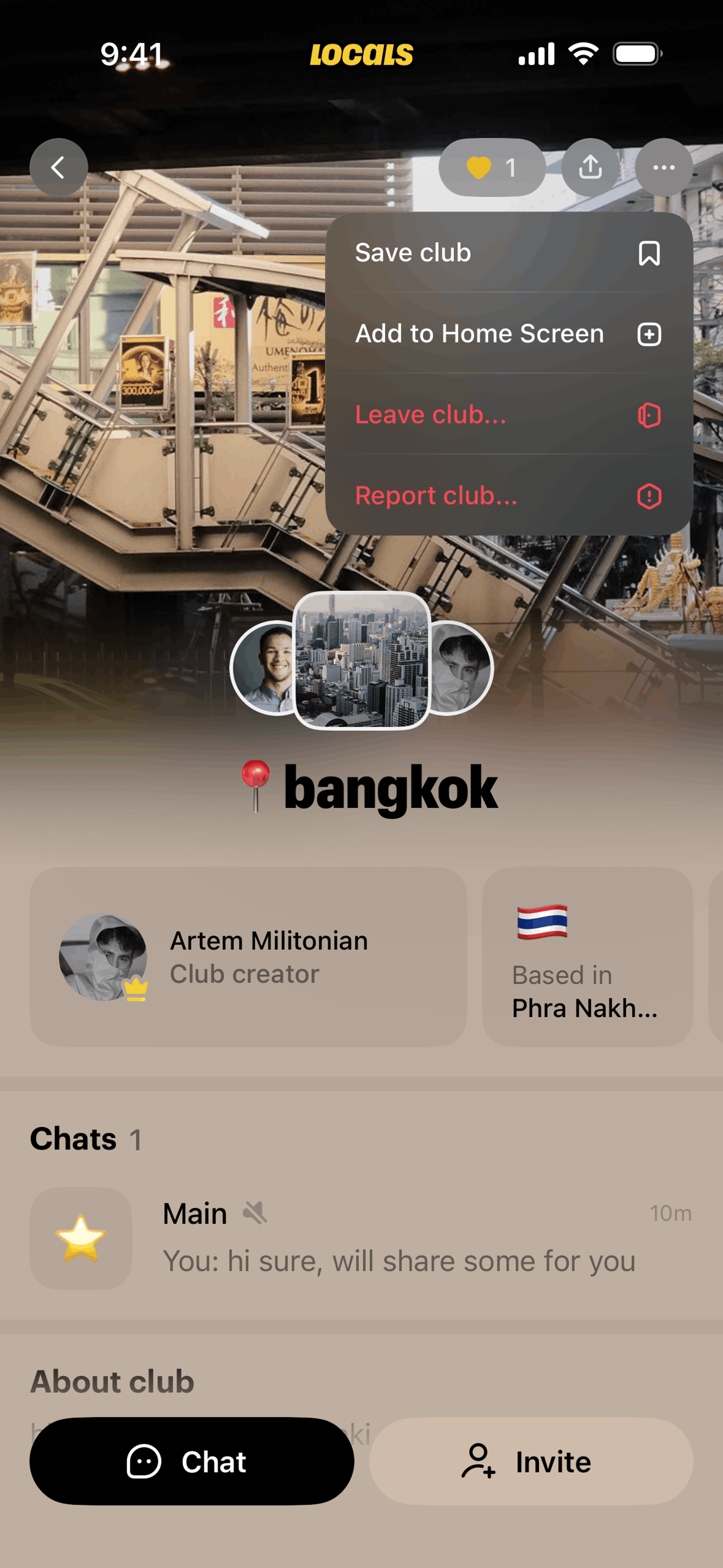 Locals iOS Social Networking interface screenshot 14