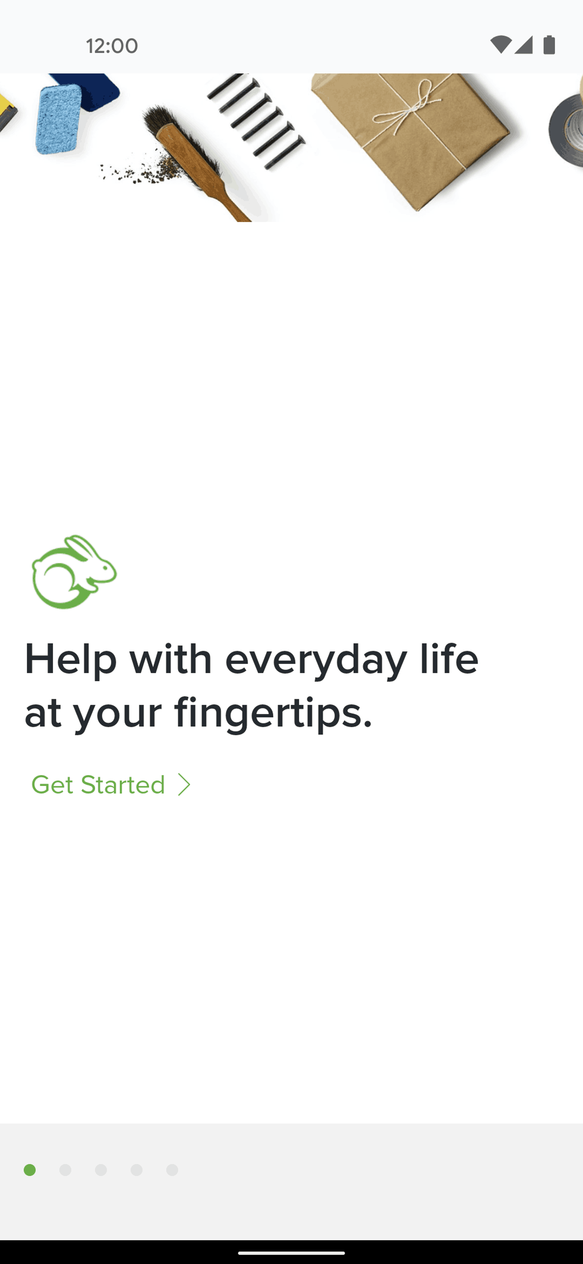 TaskRabbit Android Lifestyle interface screenshot 1