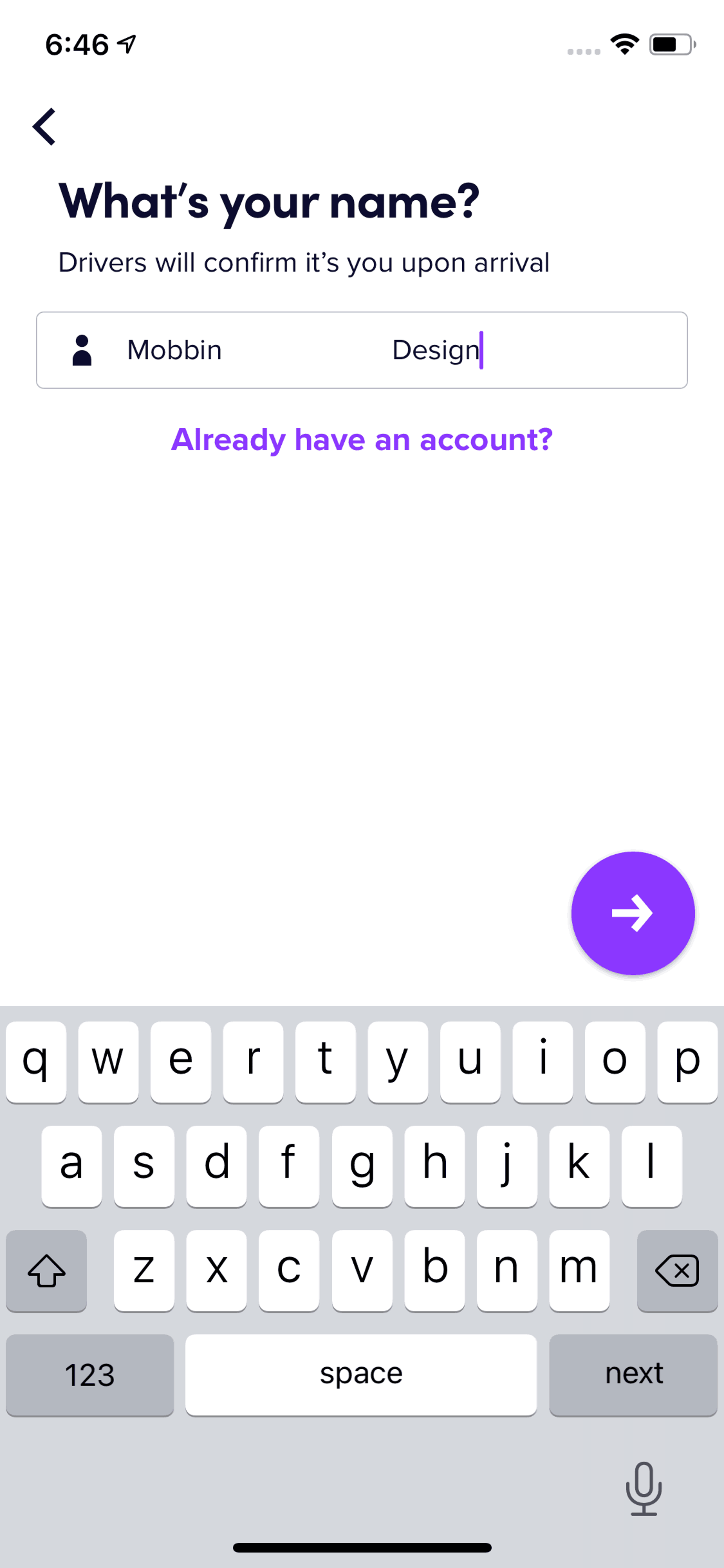 Lyft iOS Travel & Transportation interface screenshot 7