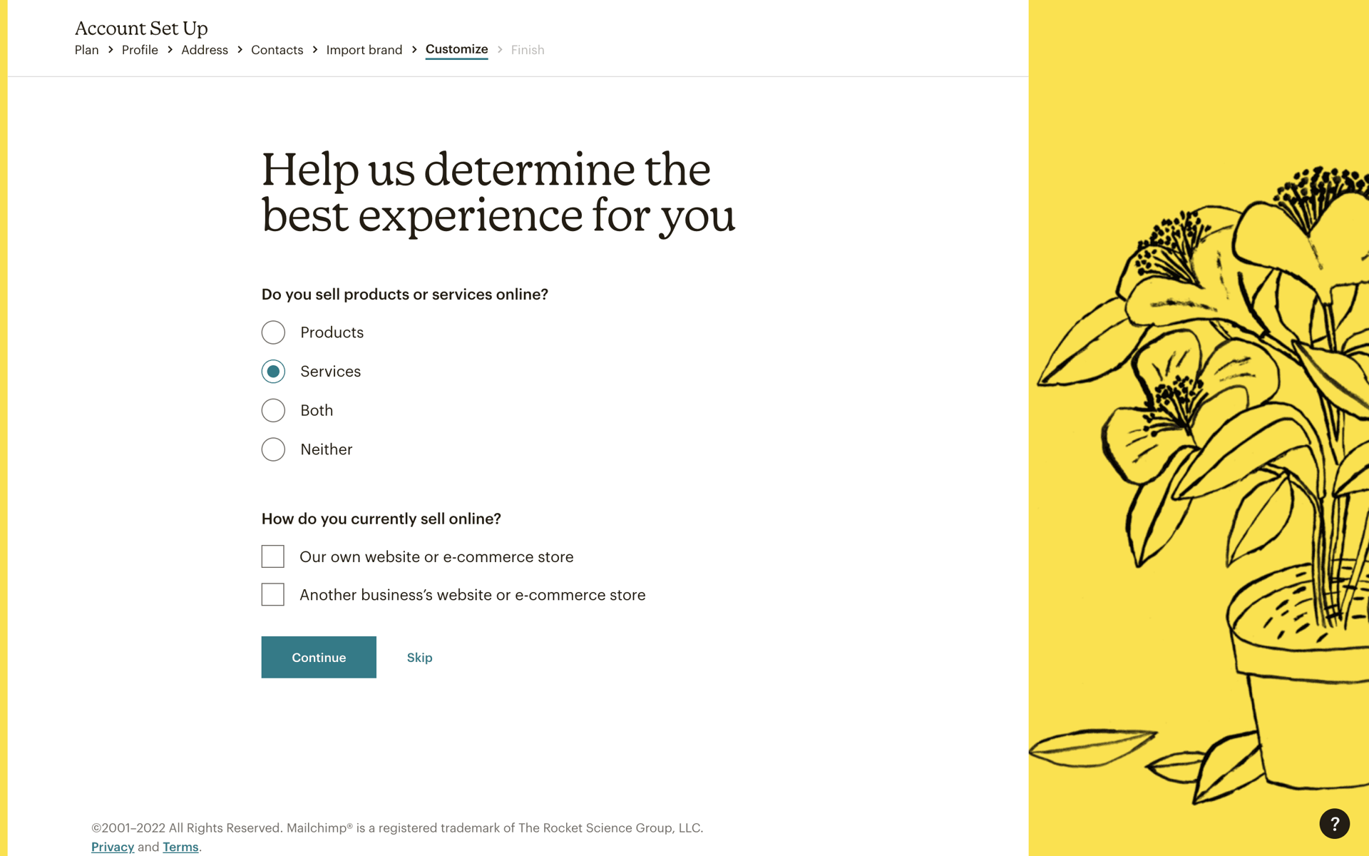 Mailchimp Web Business interface screenshot 24