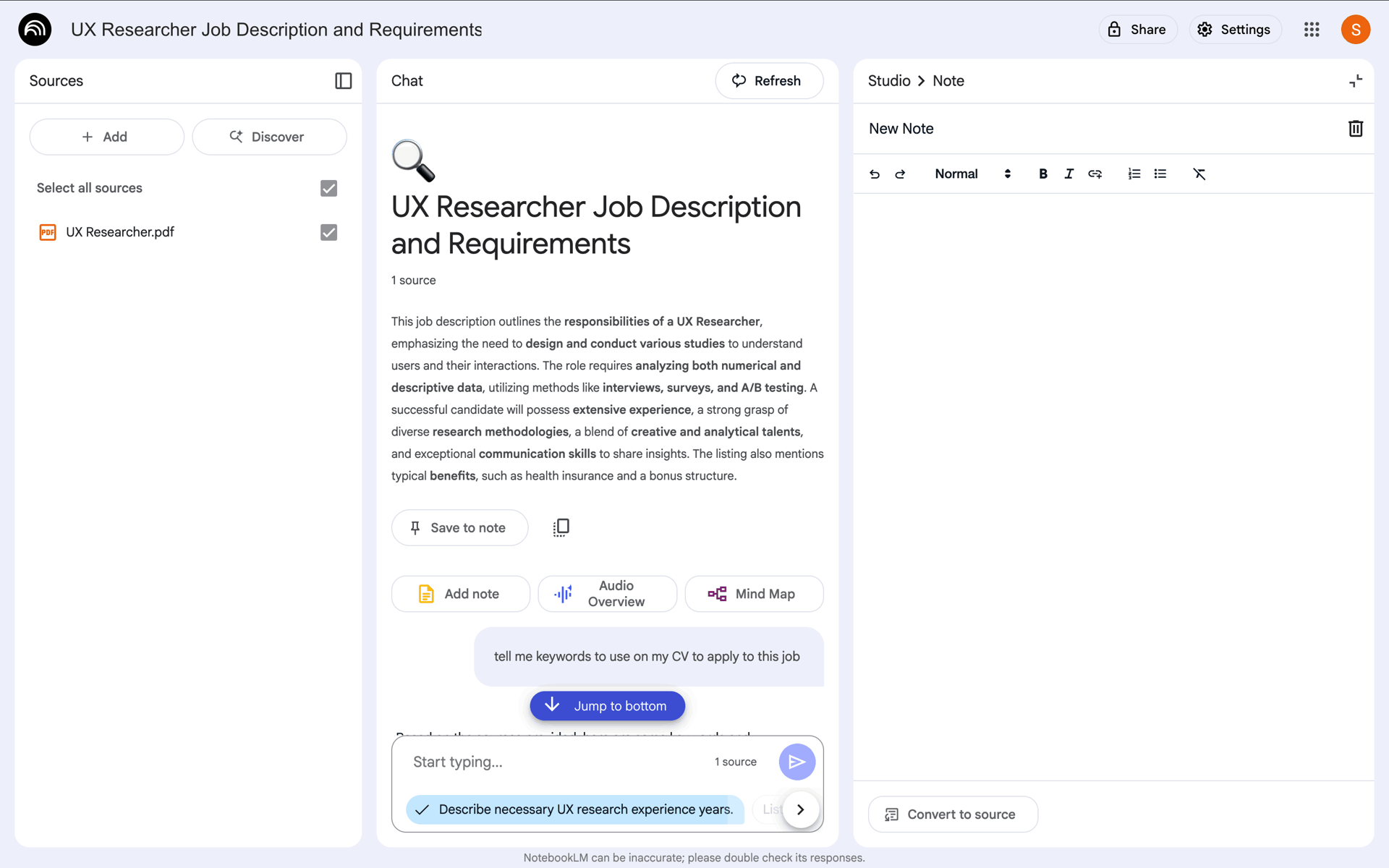 NotebookLM Web AI interface screenshot 10