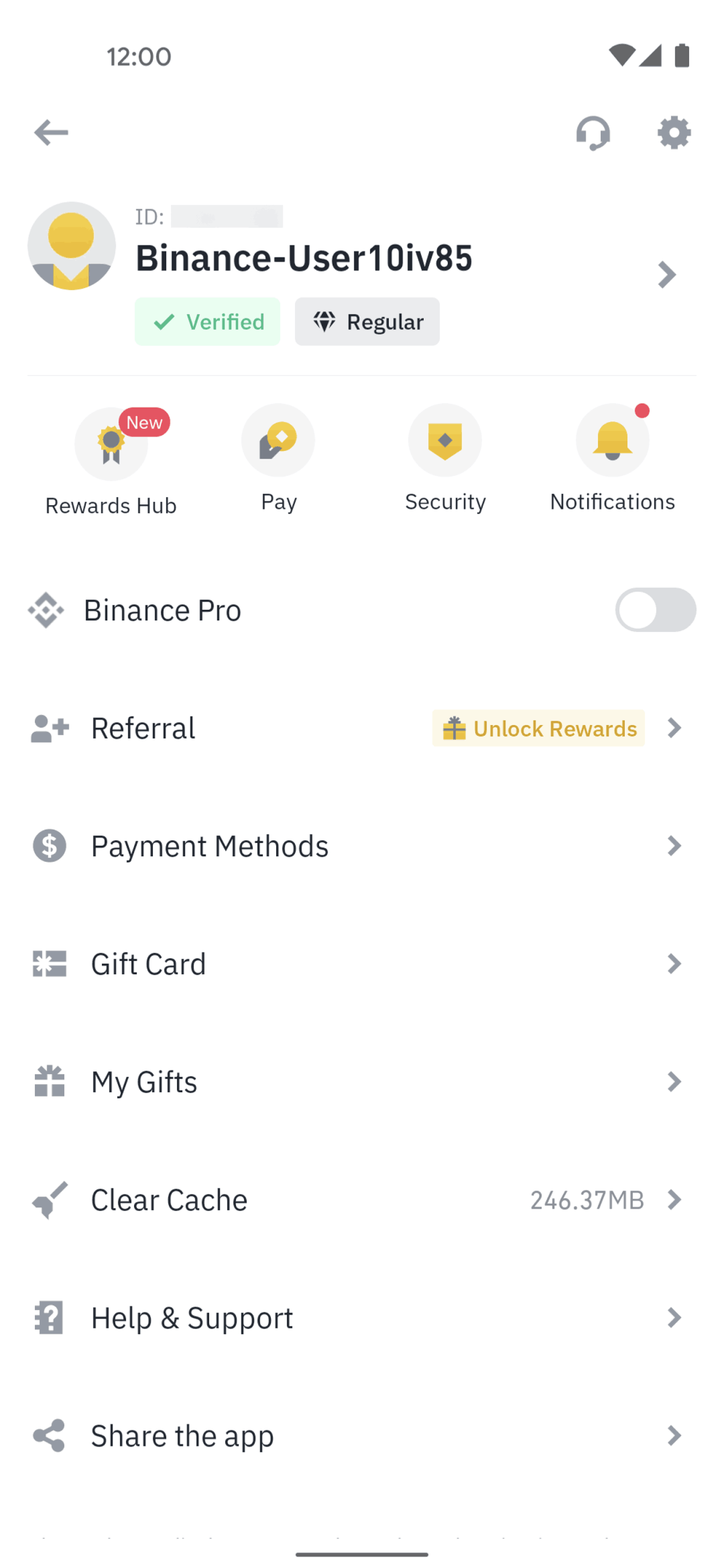 Binance Android Finance interface screenshot 4