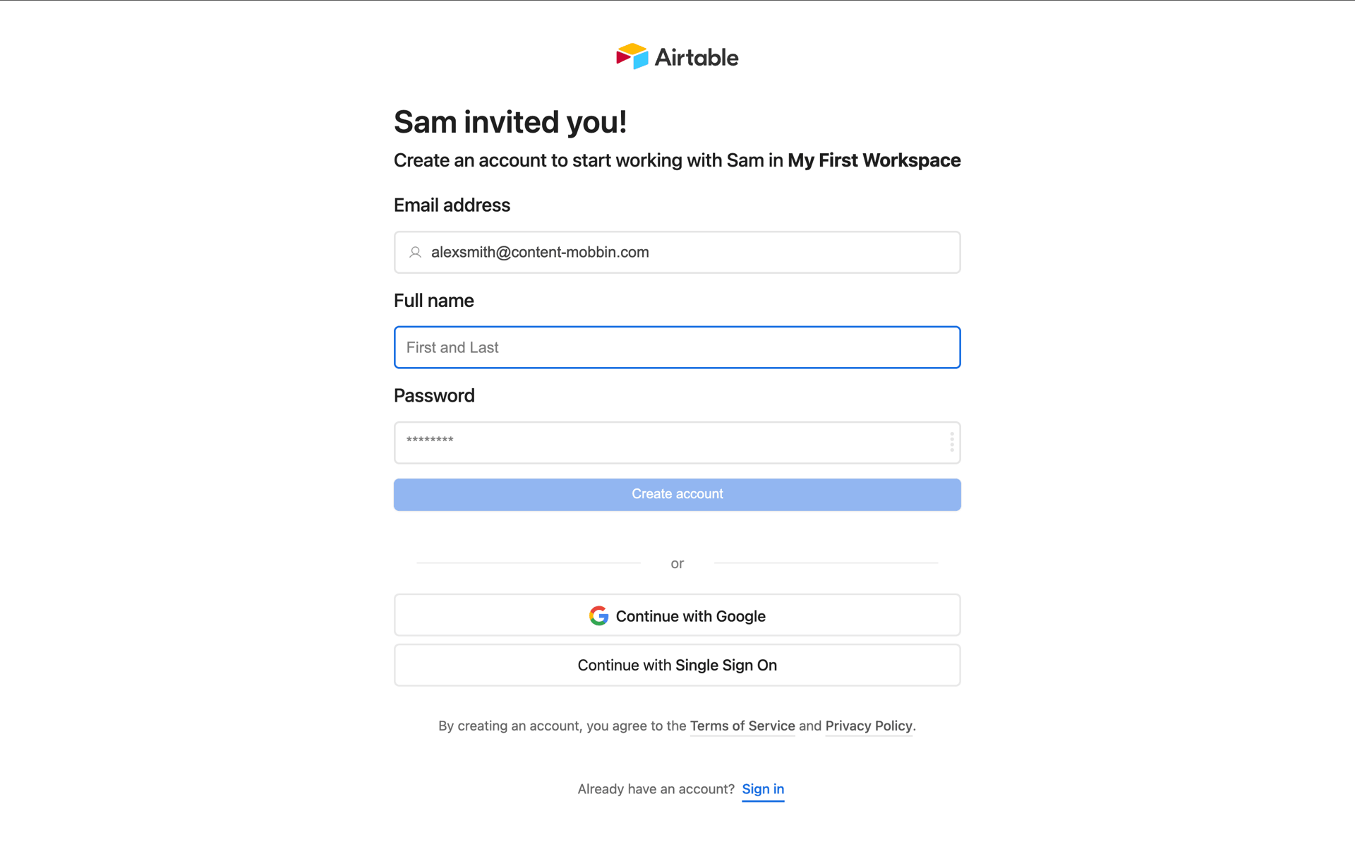 Airtable Web Business interface screenshot 3