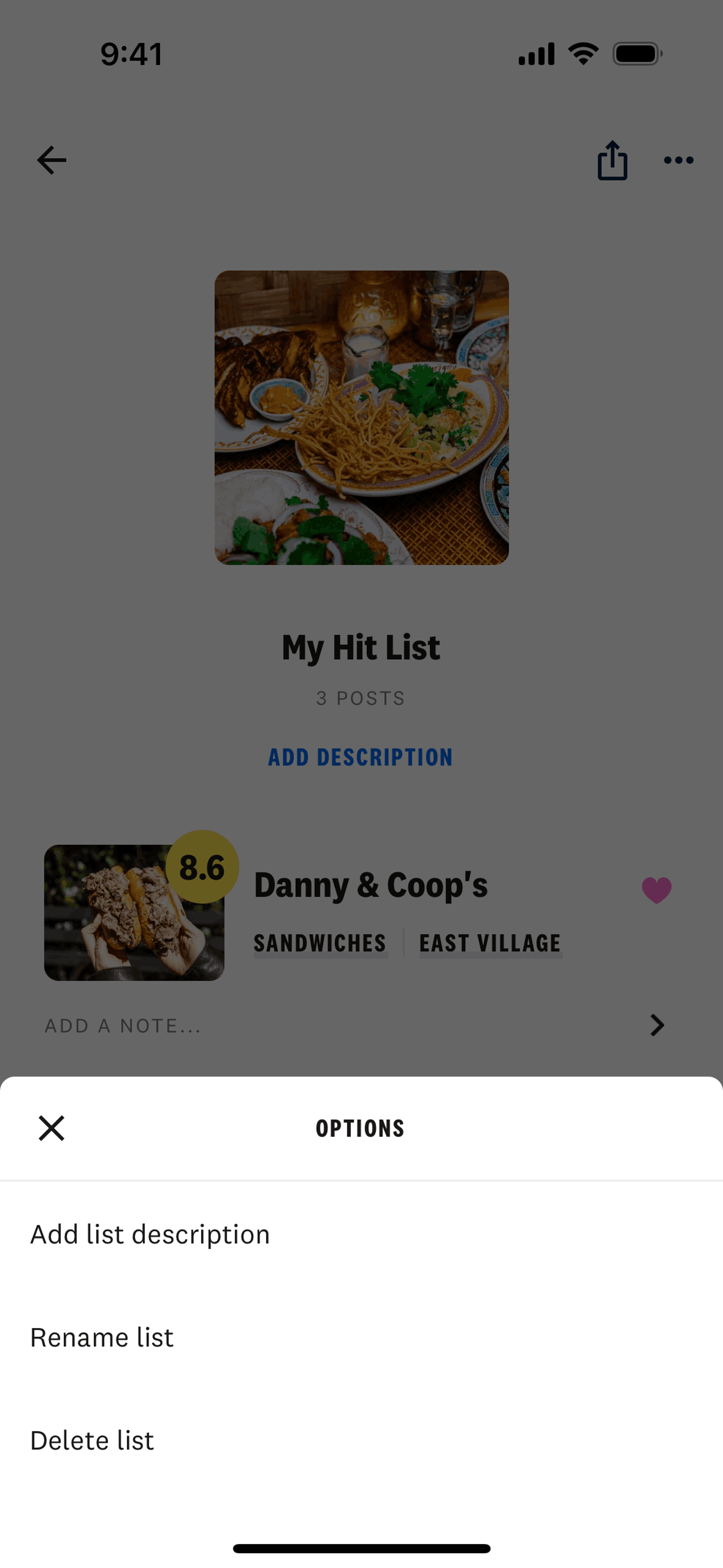 The Infatuation iOS Food & Drink interface screenshot 21