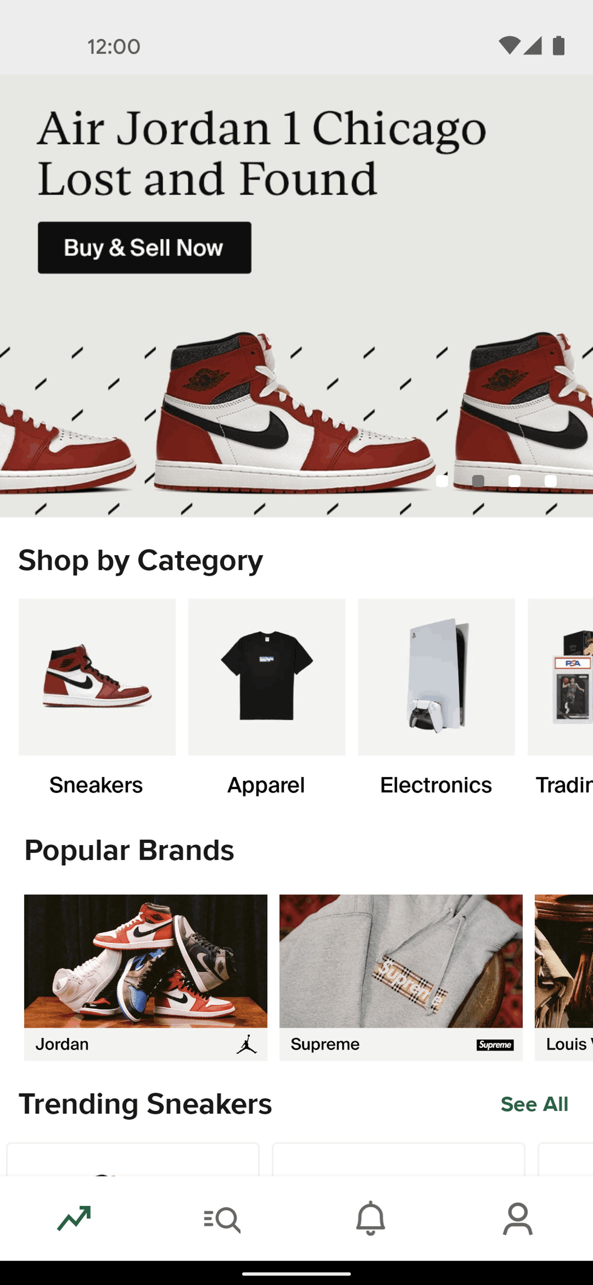 StockX Android Shopping interface screenshot 6