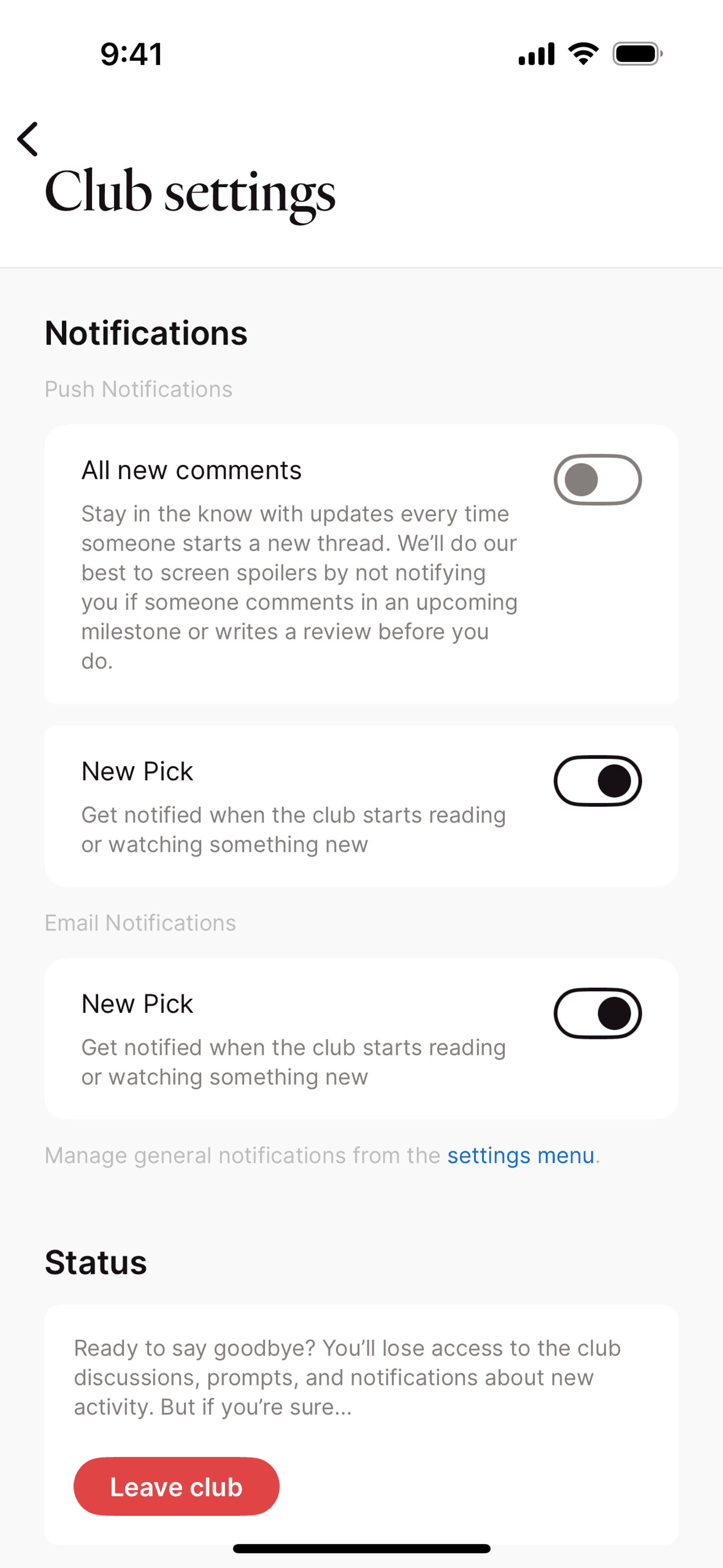 Fable iOS Social Networking interface screenshot 11