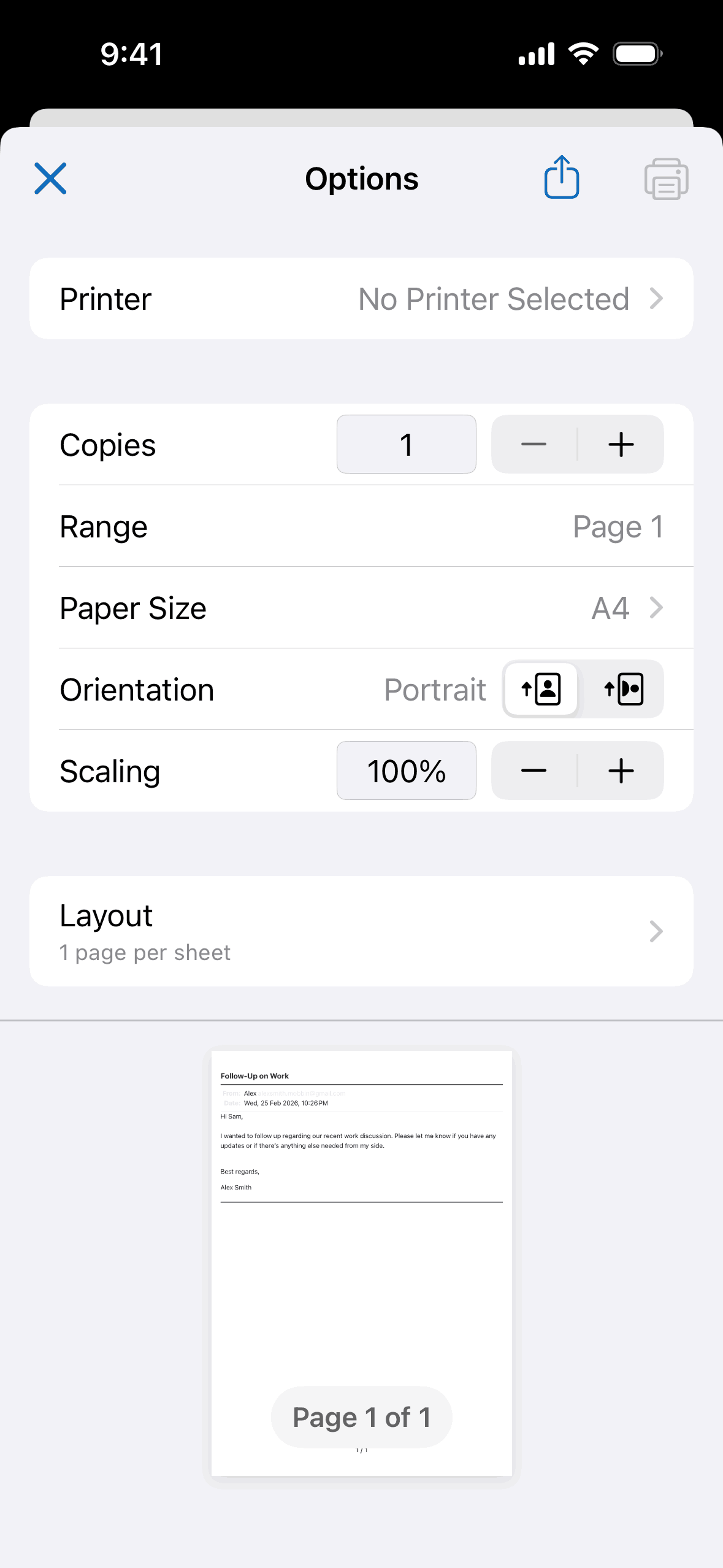 Microsoft Outlook iOS email interface screenshot 21