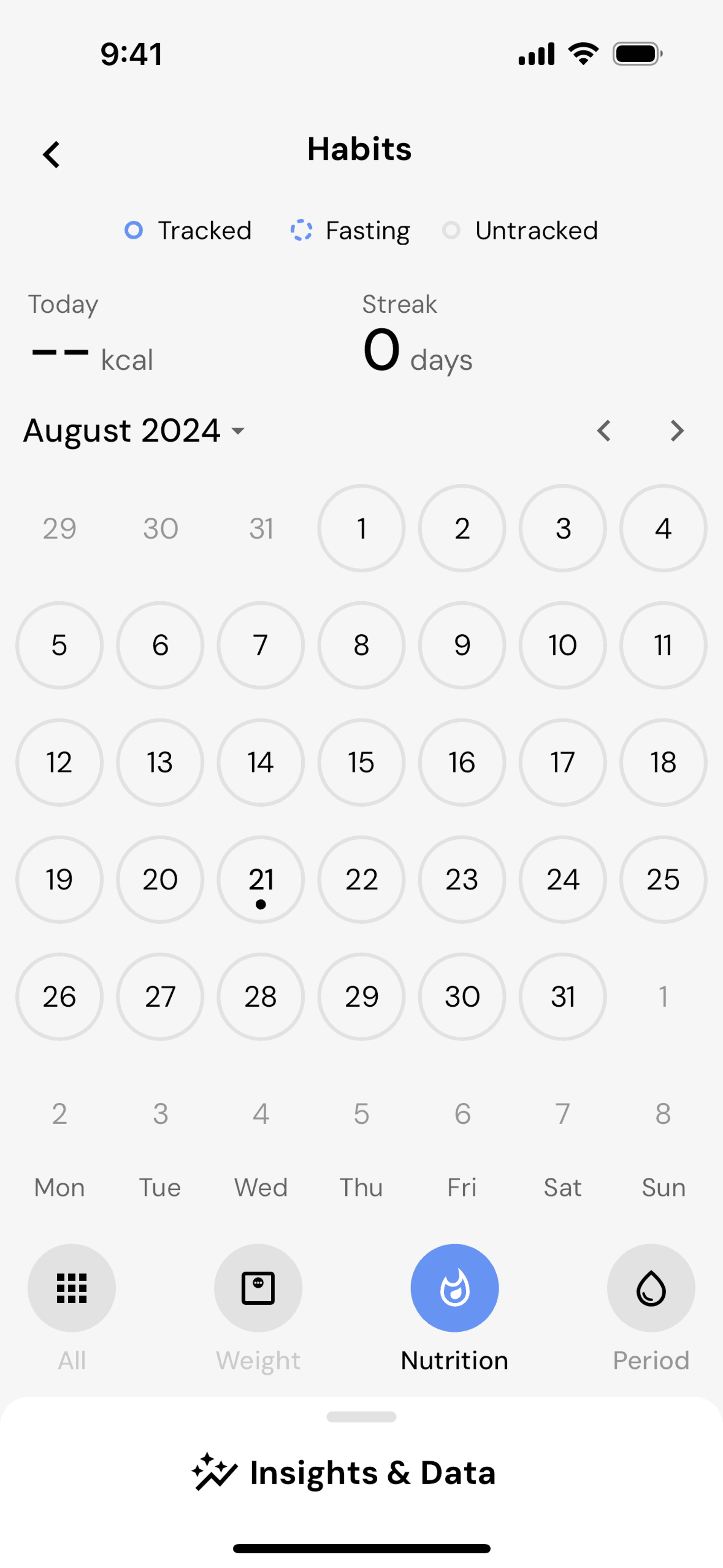 MacroFactor iOS Health & Fitness interface screenshot 4