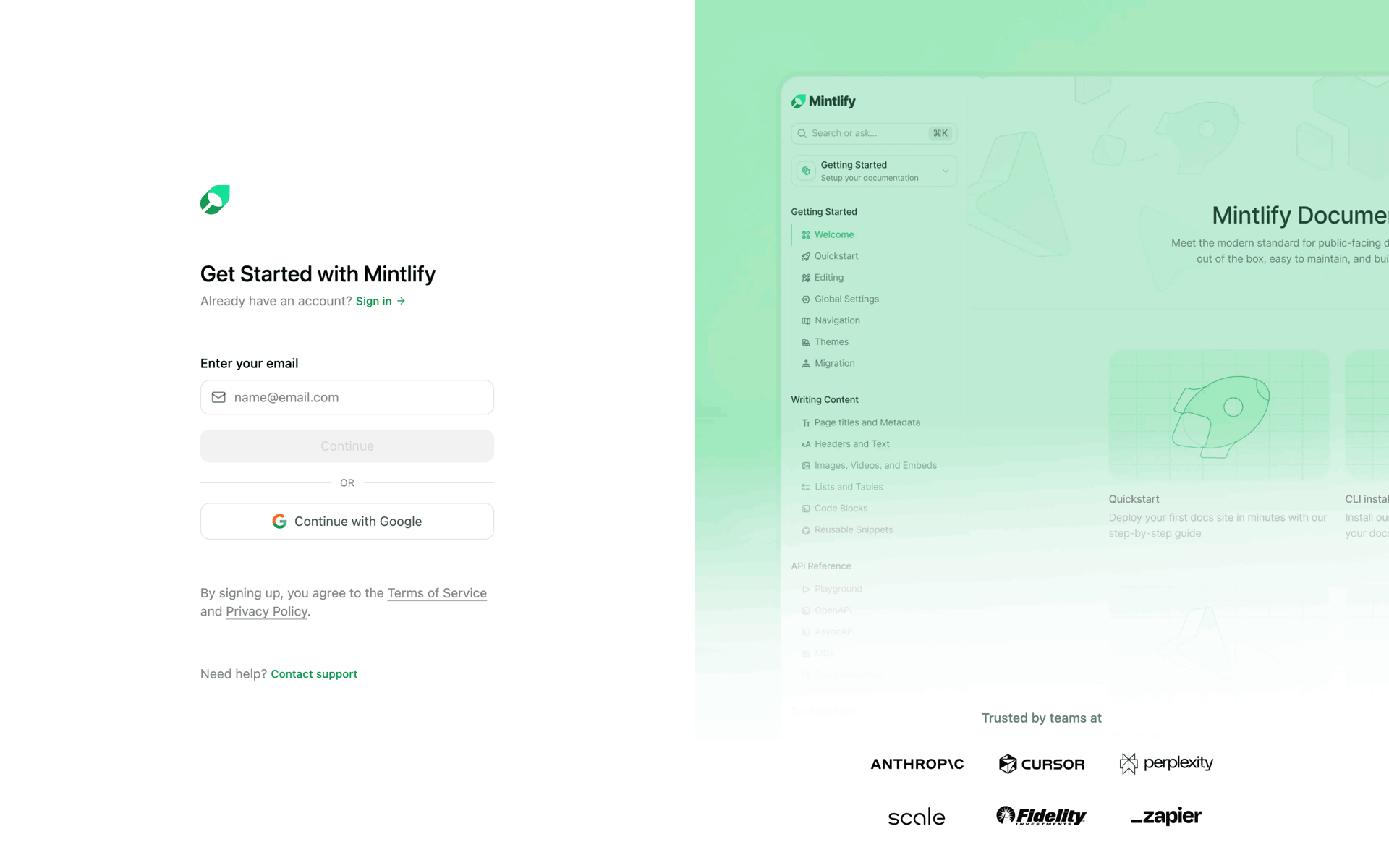 Mintlify Web Developer Tools interface screenshot 2