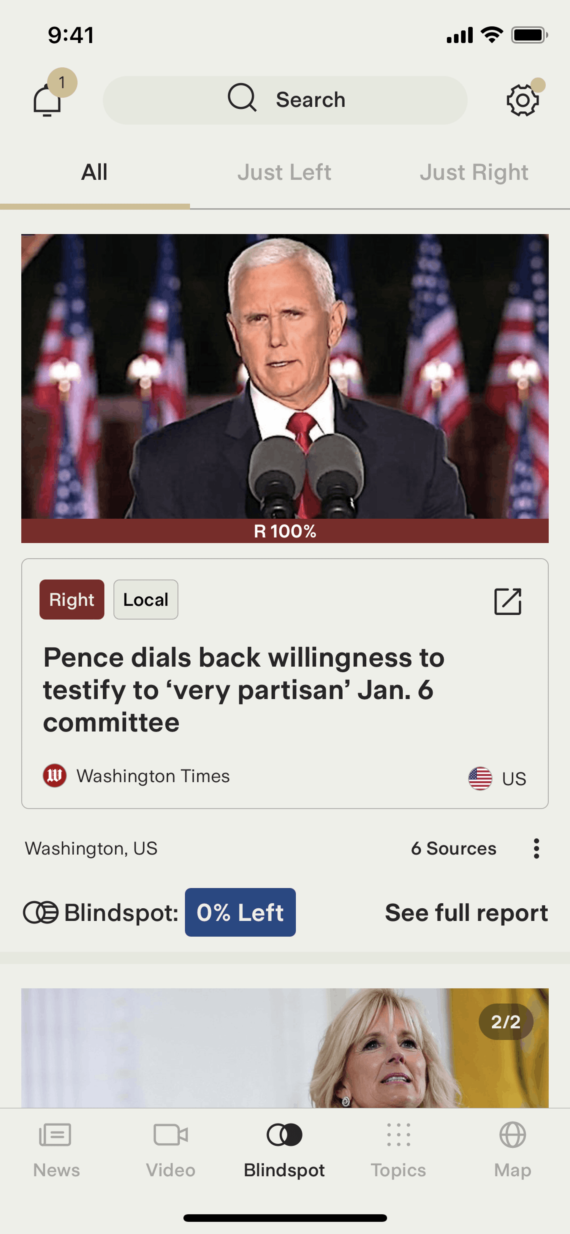Ground News iOS News interface screenshot 5