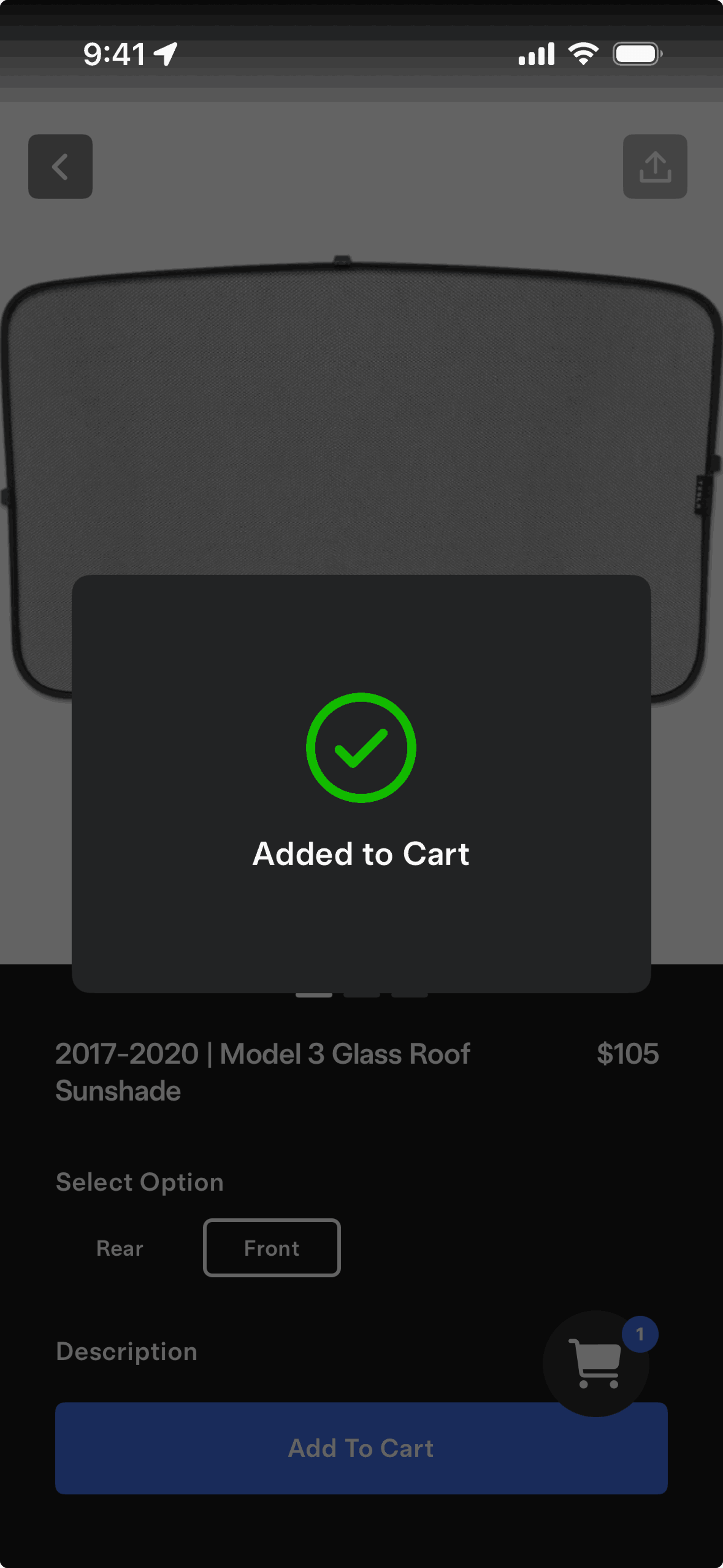 Tesla iOS Travel & Transportation interface screenshot 12