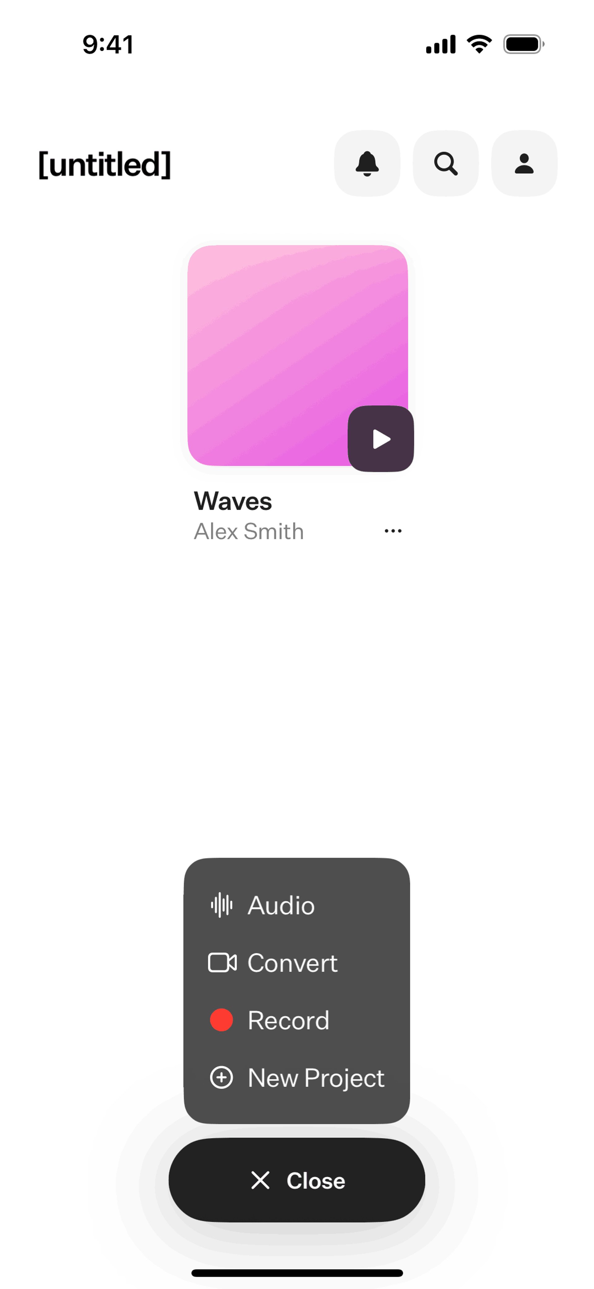 [untitled] iOS Music & Audio interface screenshot 23