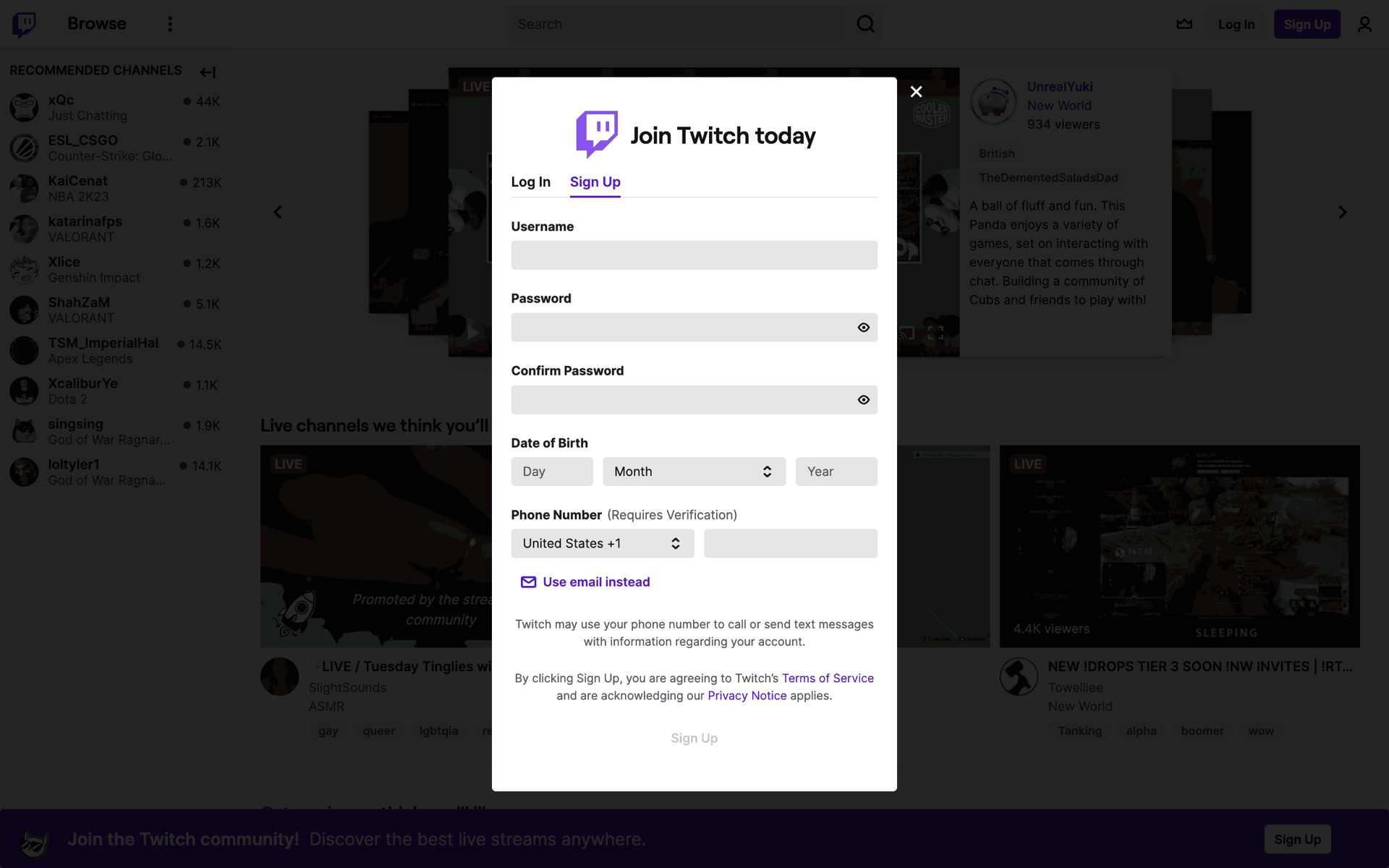 Twitch Web Photo & Video interface screenshot 7