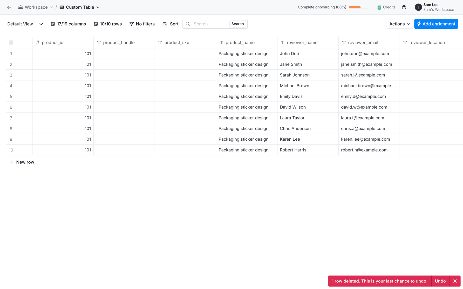 Clay Web Business interface screenshot 7