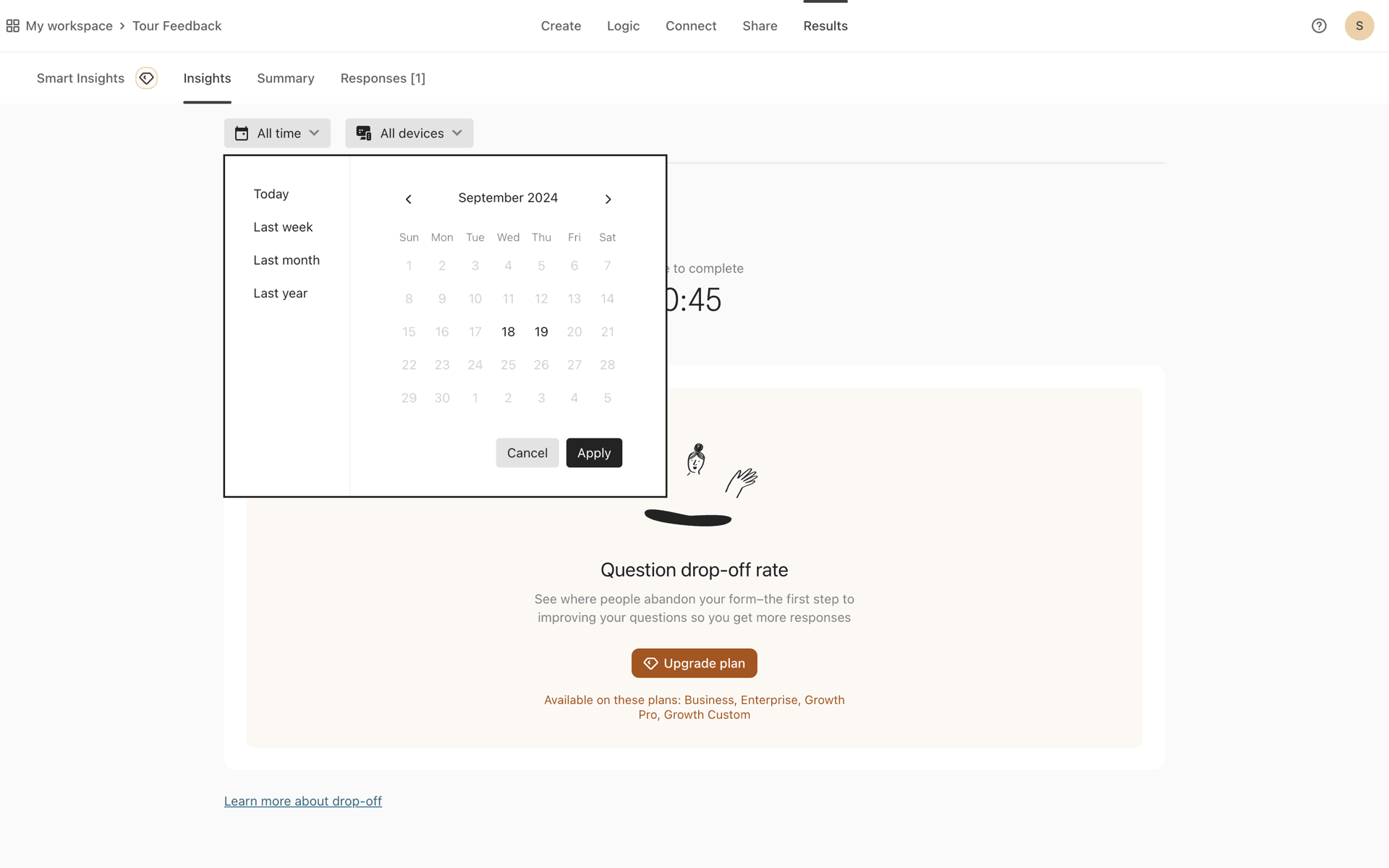 Typeform Web Productivity interface screenshot 21