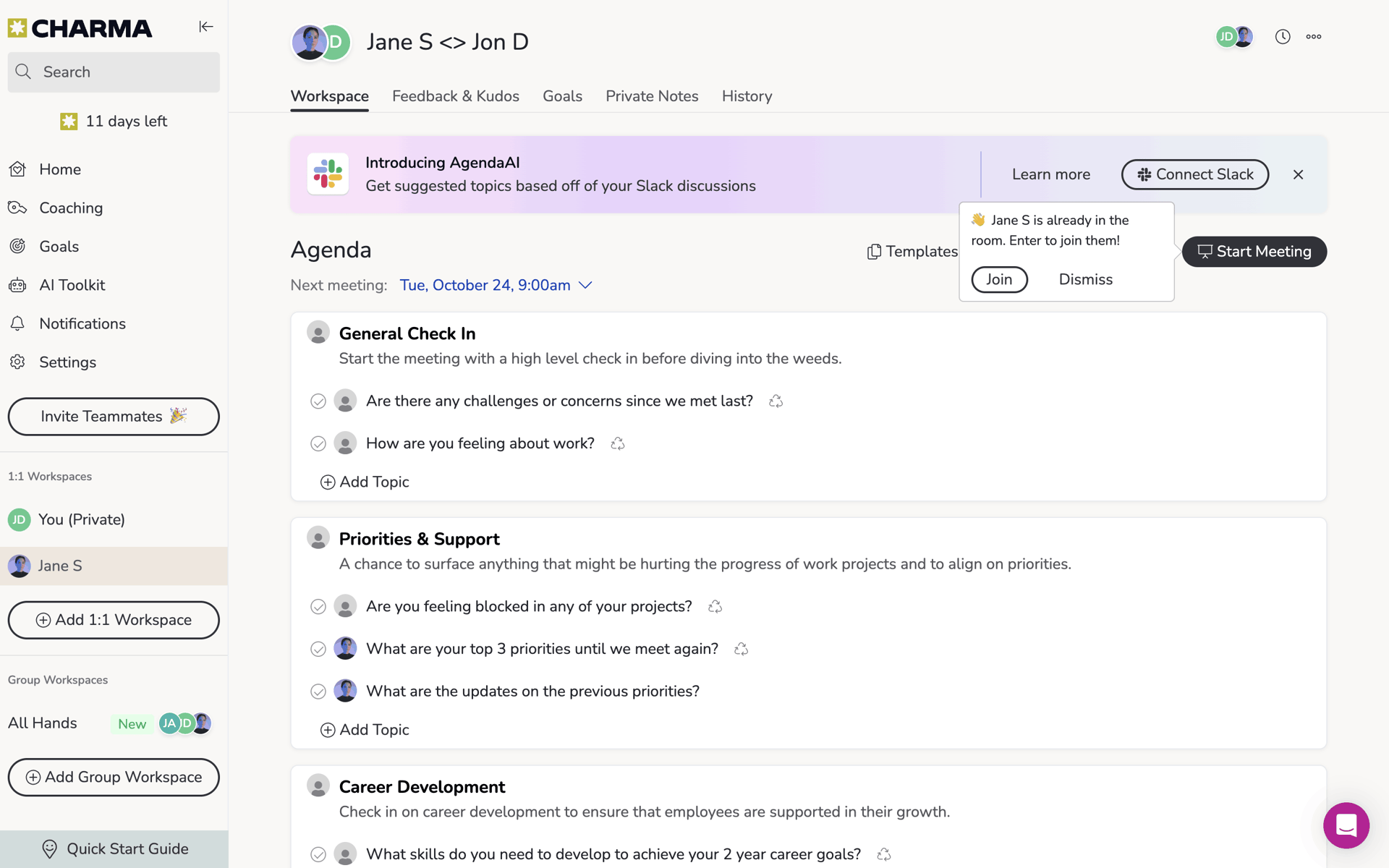 Charma Web Business interface screenshot 5