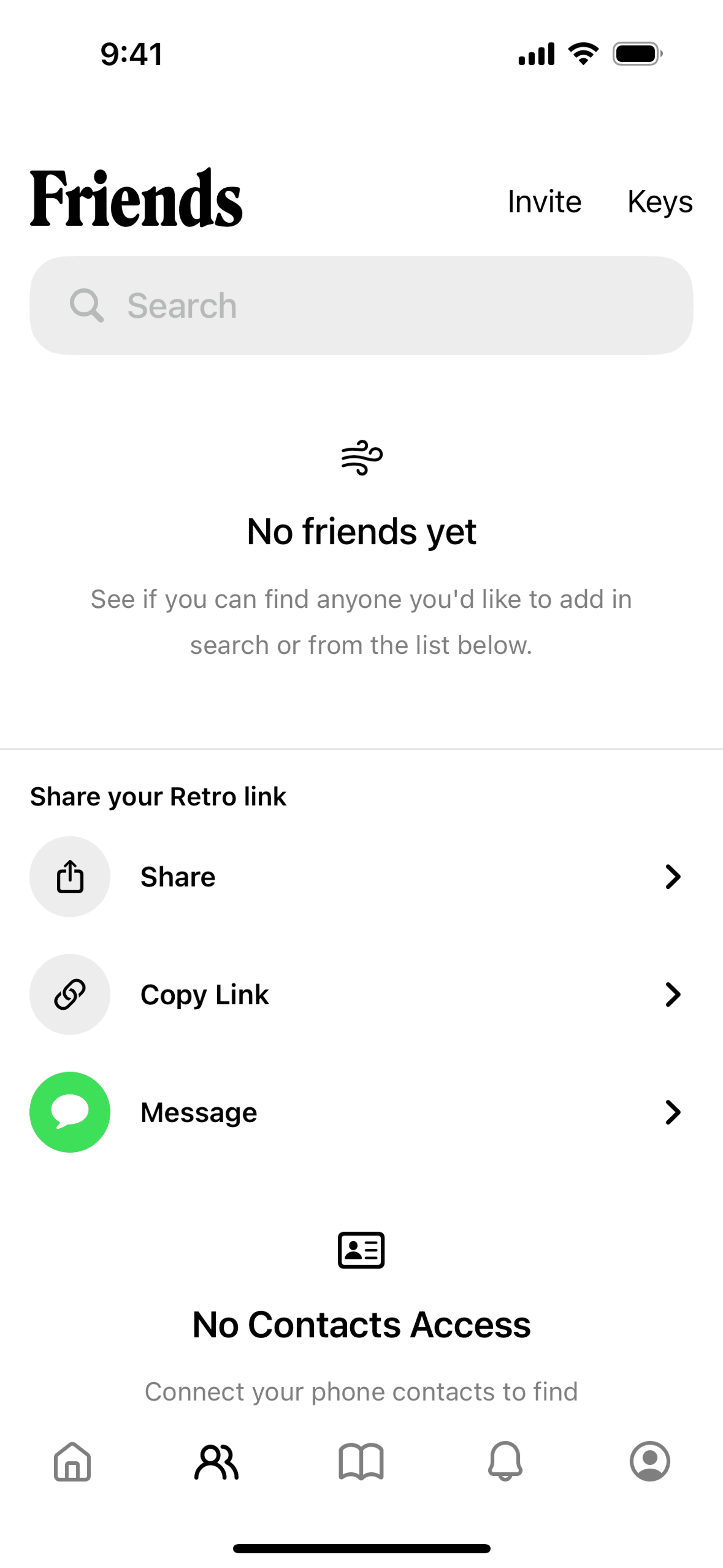 Retro iOS Social Networking interface screenshot 16
