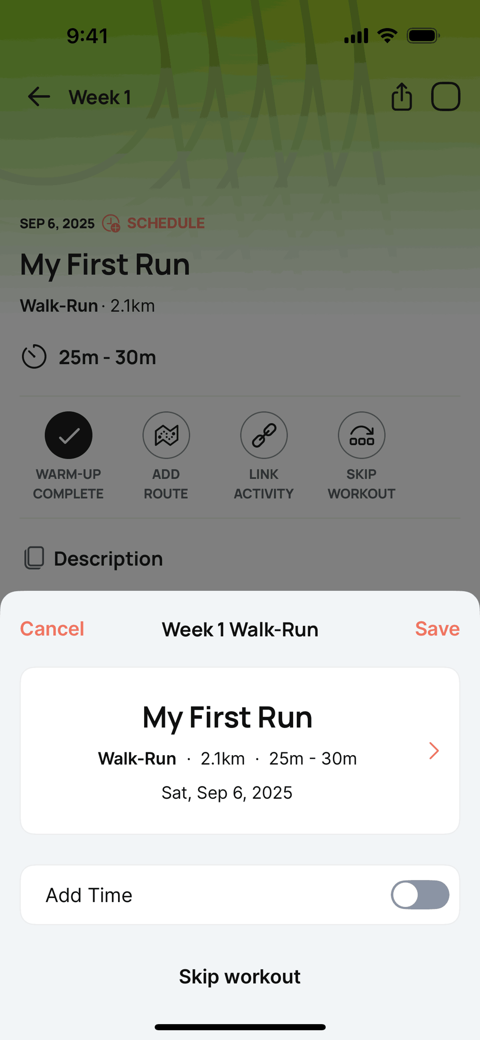 Runna iOS Health & Fitness interface screenshot 12