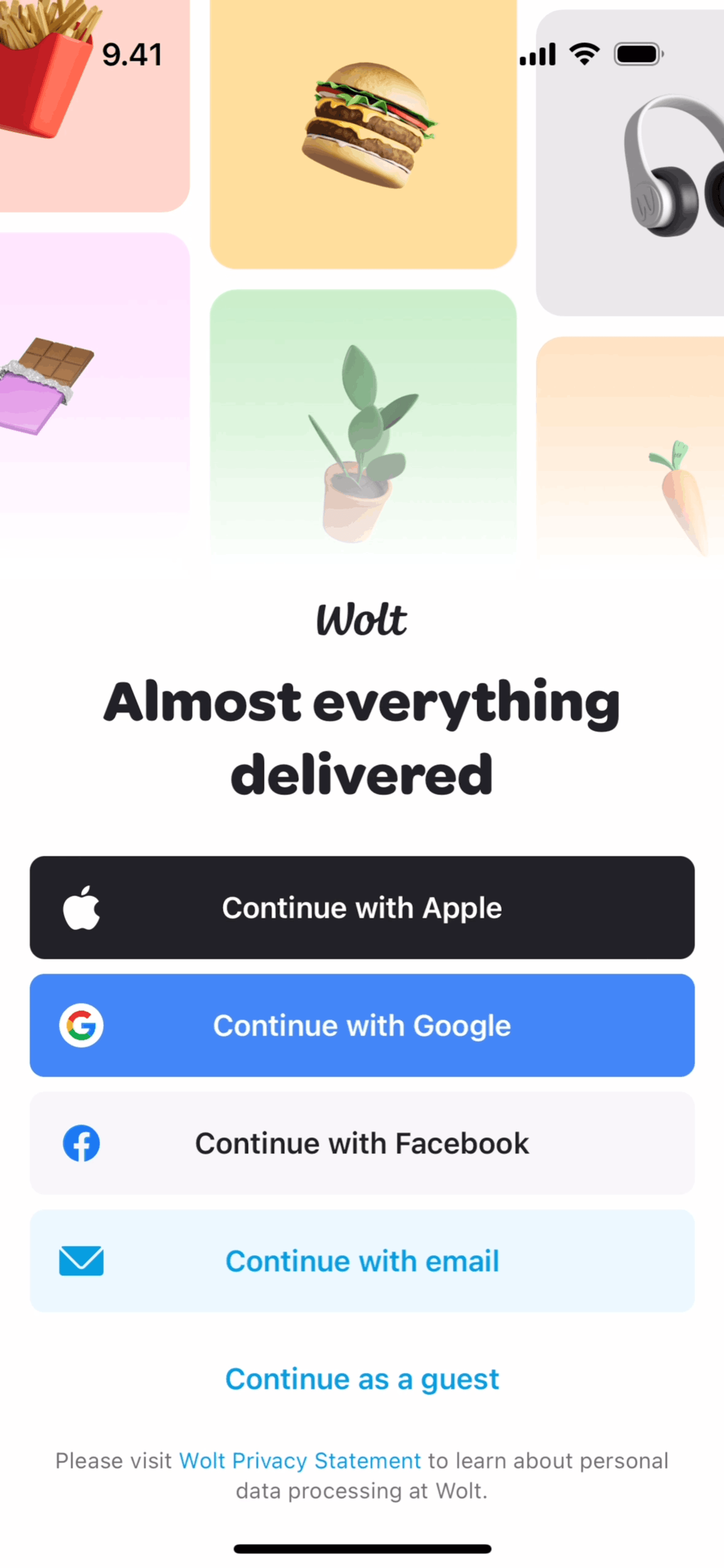 Wolt Delivery iOS Food & Drink interface screenshot 3