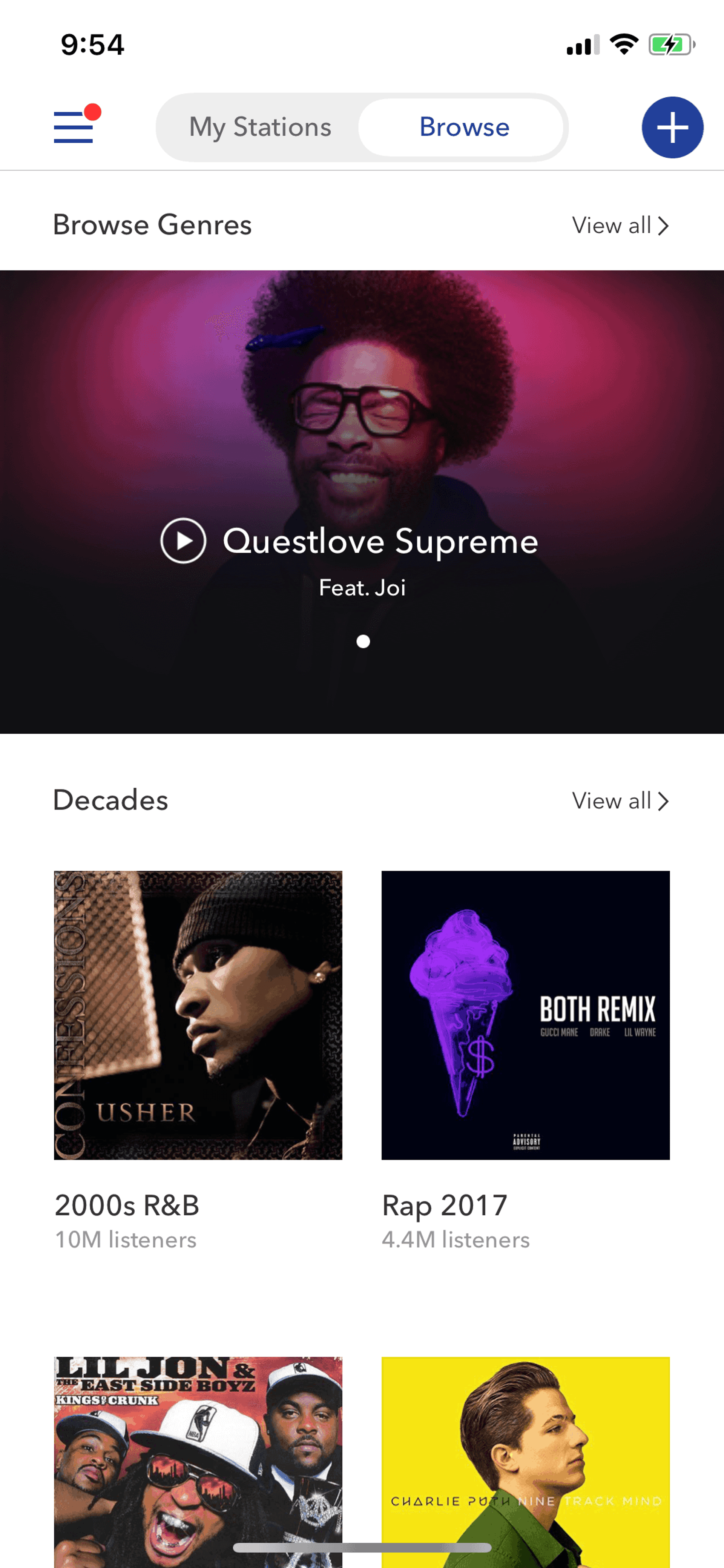 Pandora iOS Music & Audio interface screenshot 9