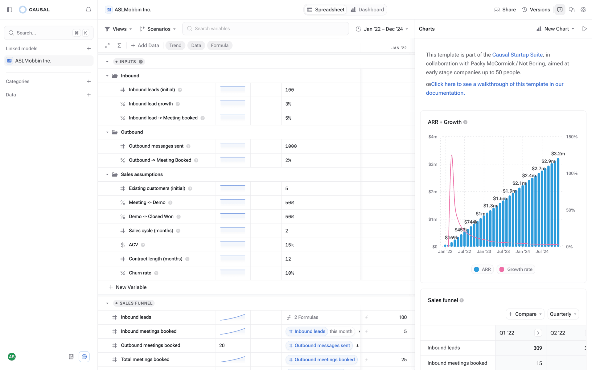 Causal Web Productivity interface screenshot 24