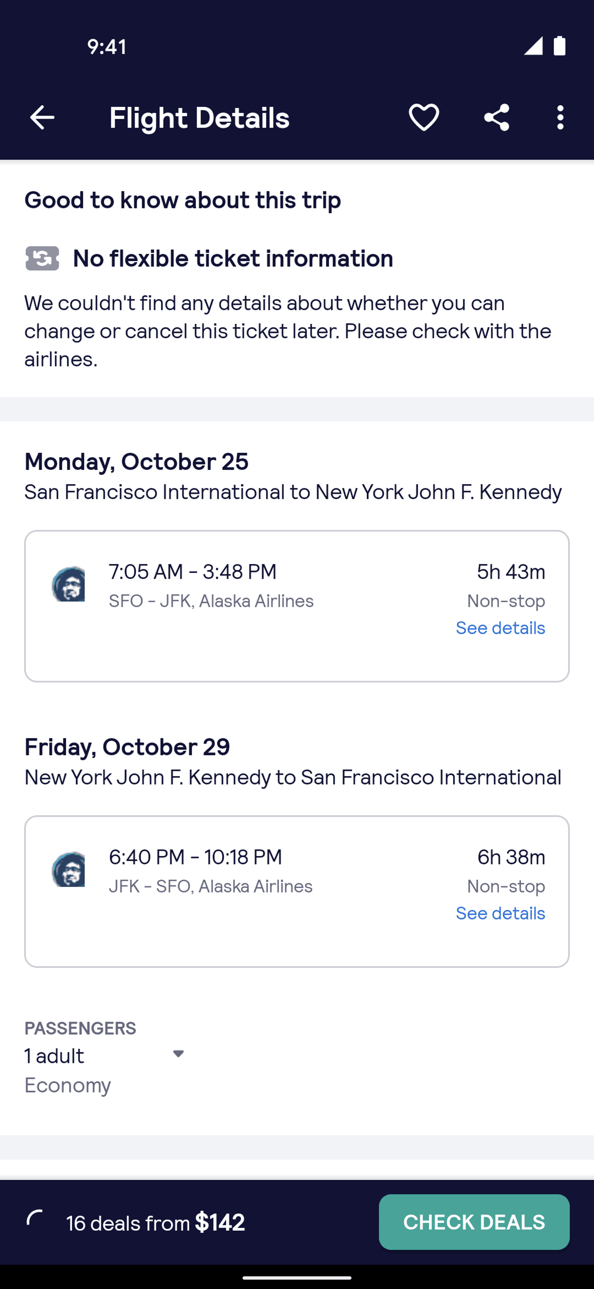 Skyscanner Android Travel & Transportation interface screenshot 16