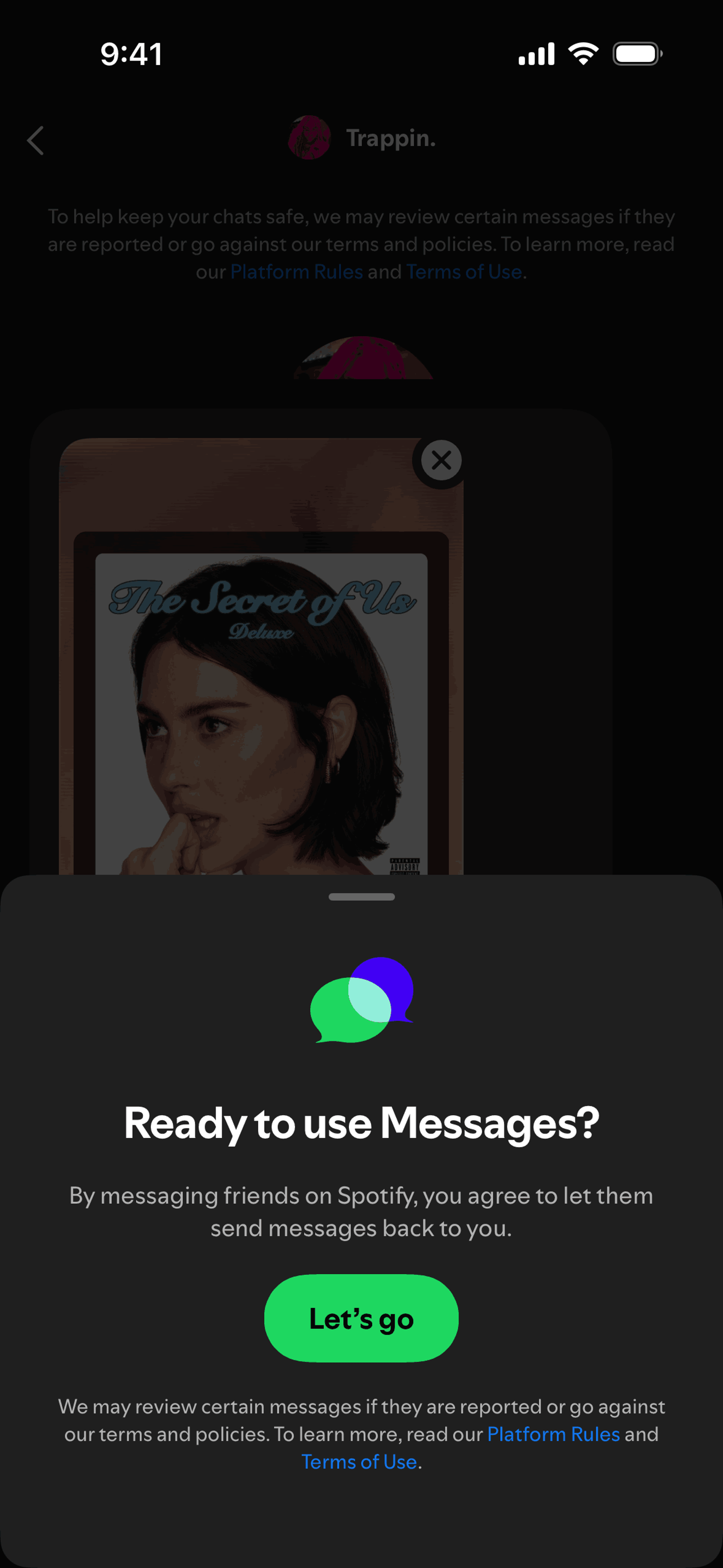 Spotify iOS Music & Audio interface screenshot 13