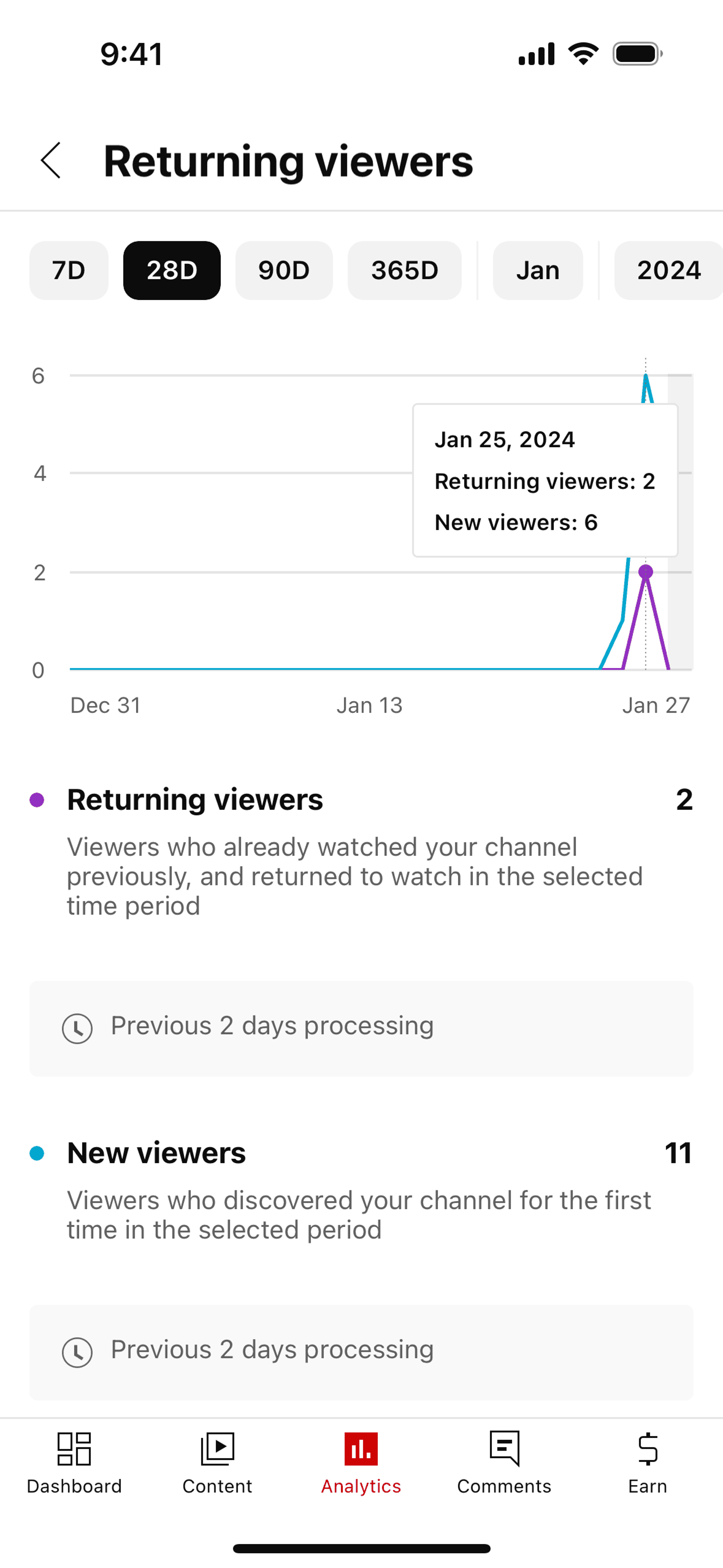 YouTube Studio iOS Photo & Video interface screenshot 17
