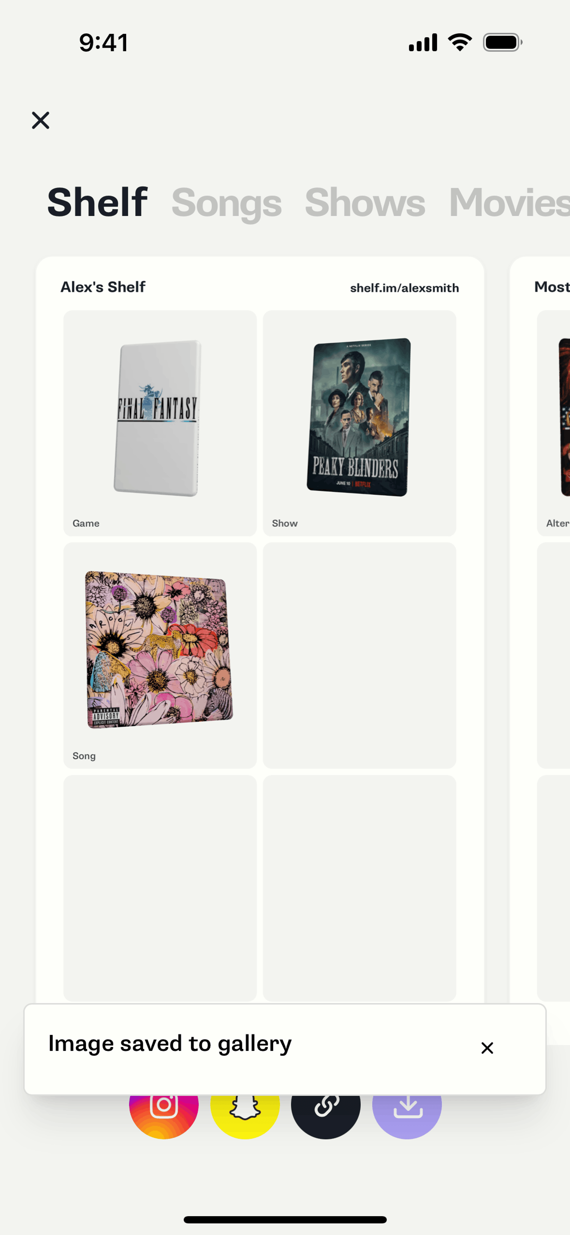 Shelf iOS Utilities interface screenshot 22