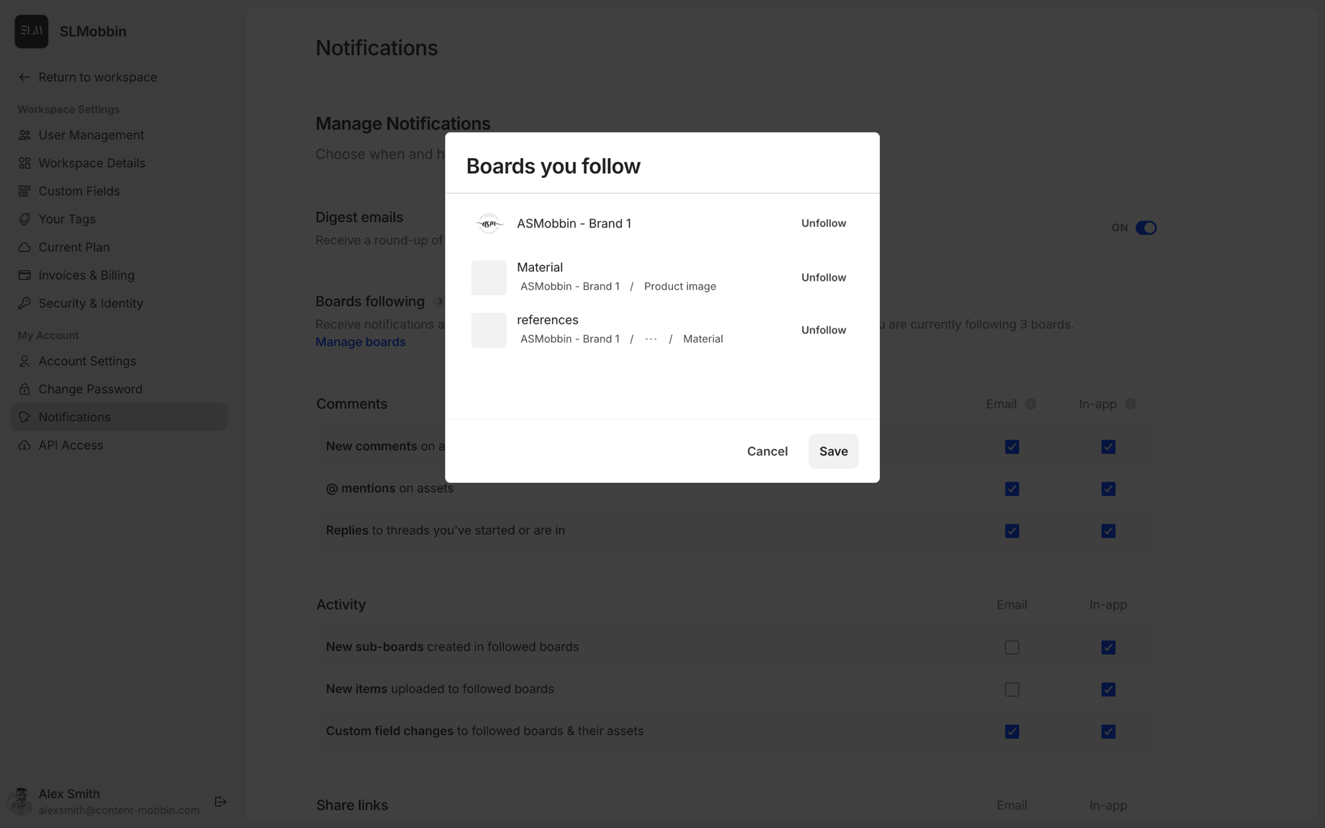 Air Web Collaboration interface screenshot 9