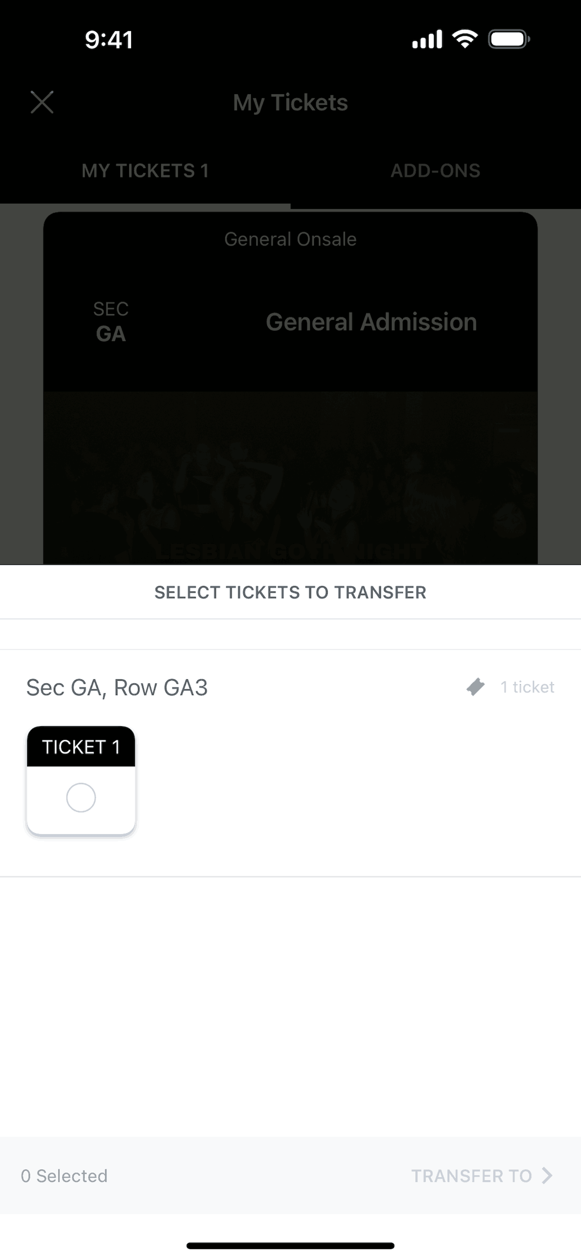 Live Nation iOS Music & Audio interface screenshot 20